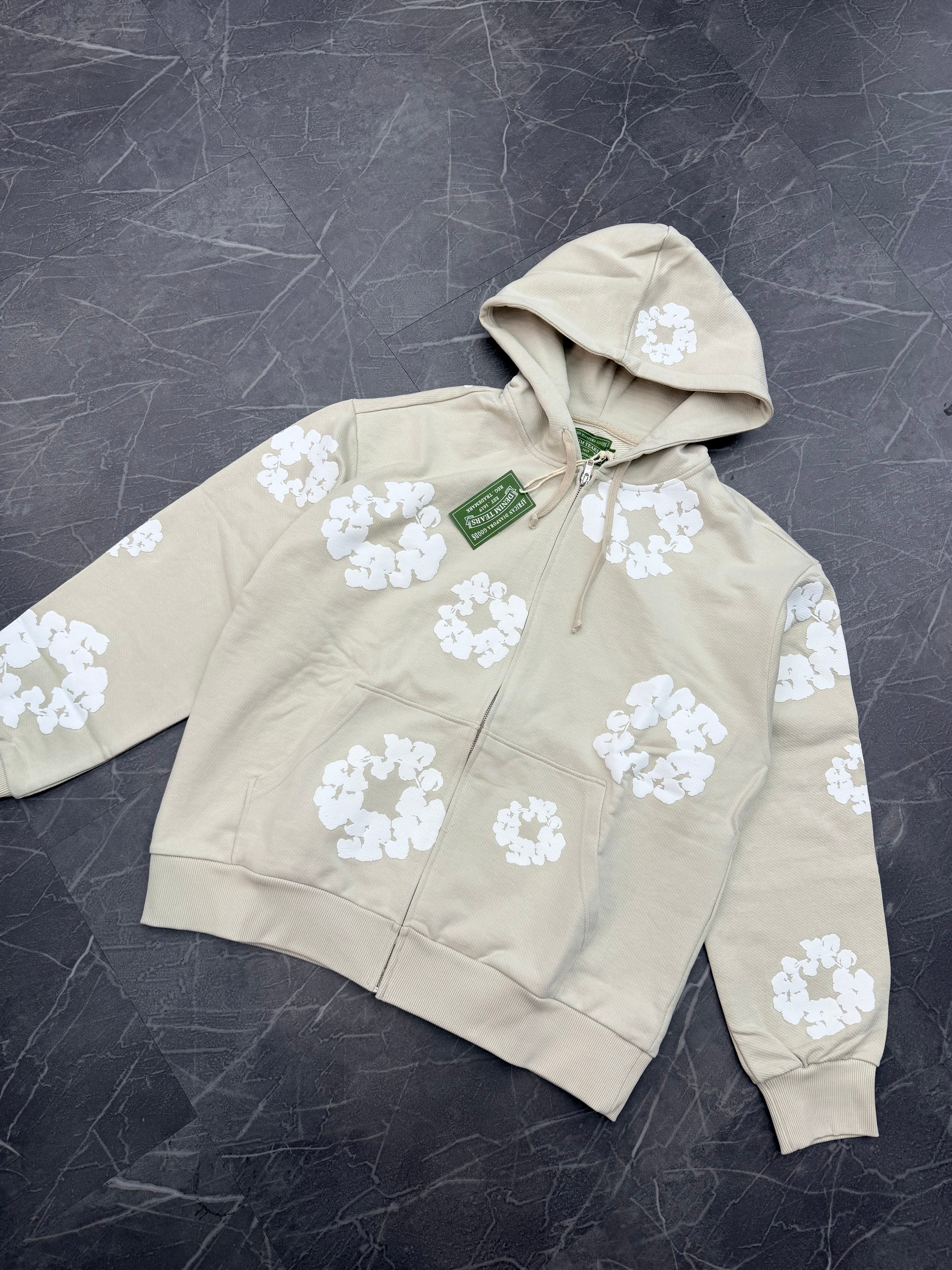 Denim Tears Cotton Wreath Zip Up “Grey”