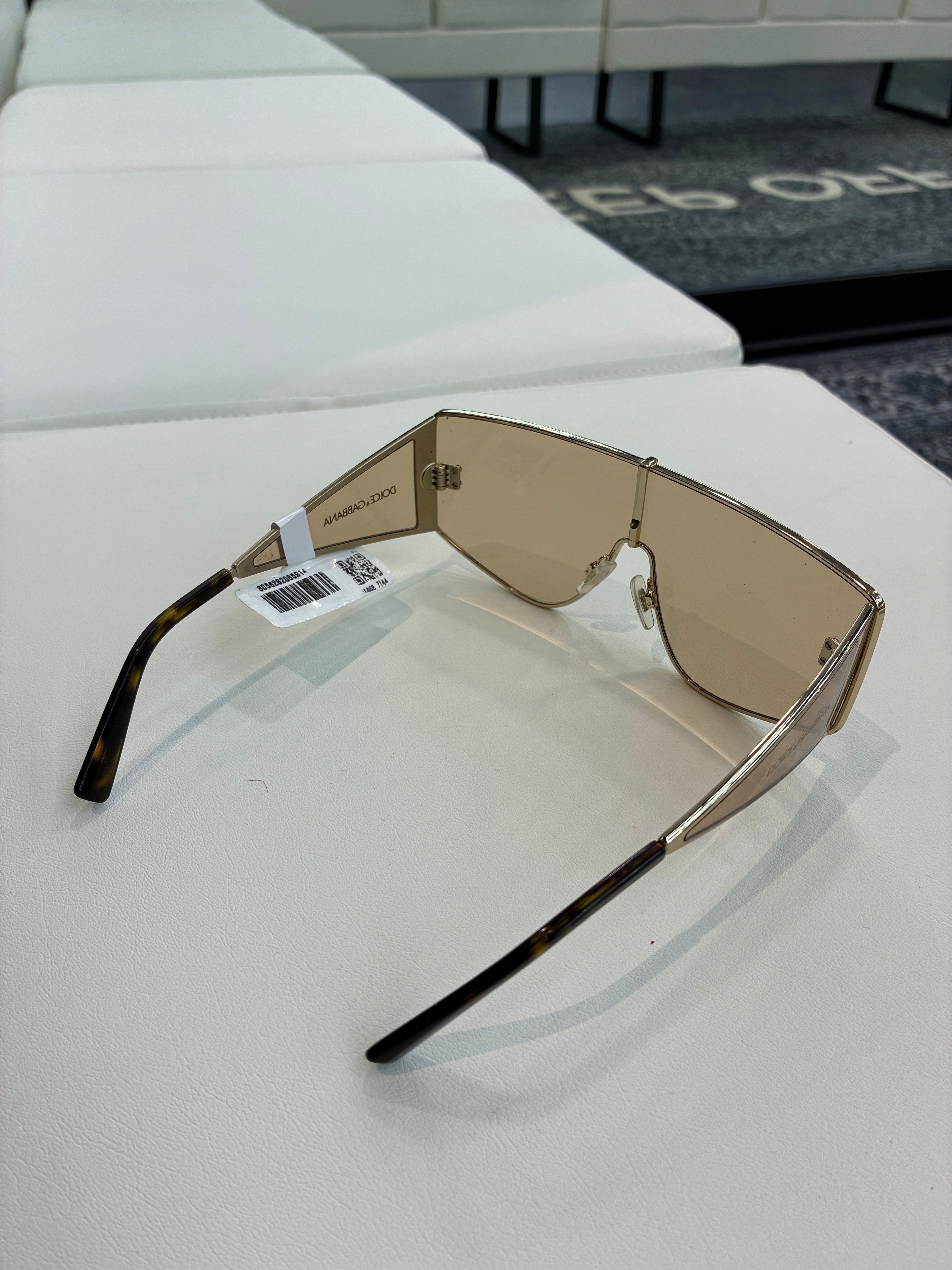 Dolce & Gabbana Gold Shield Sunglasses