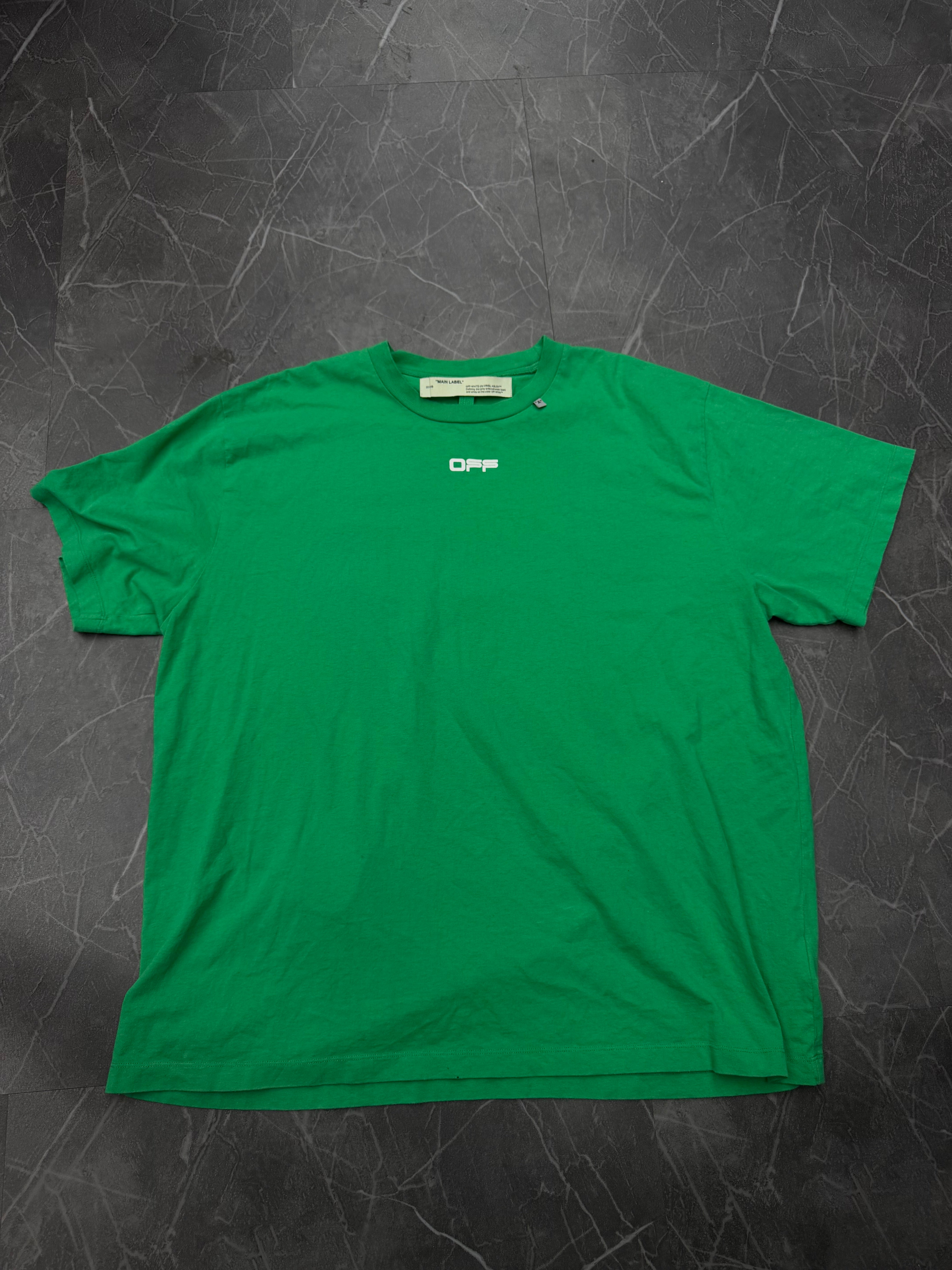 Off White Tee “Green Sonder”