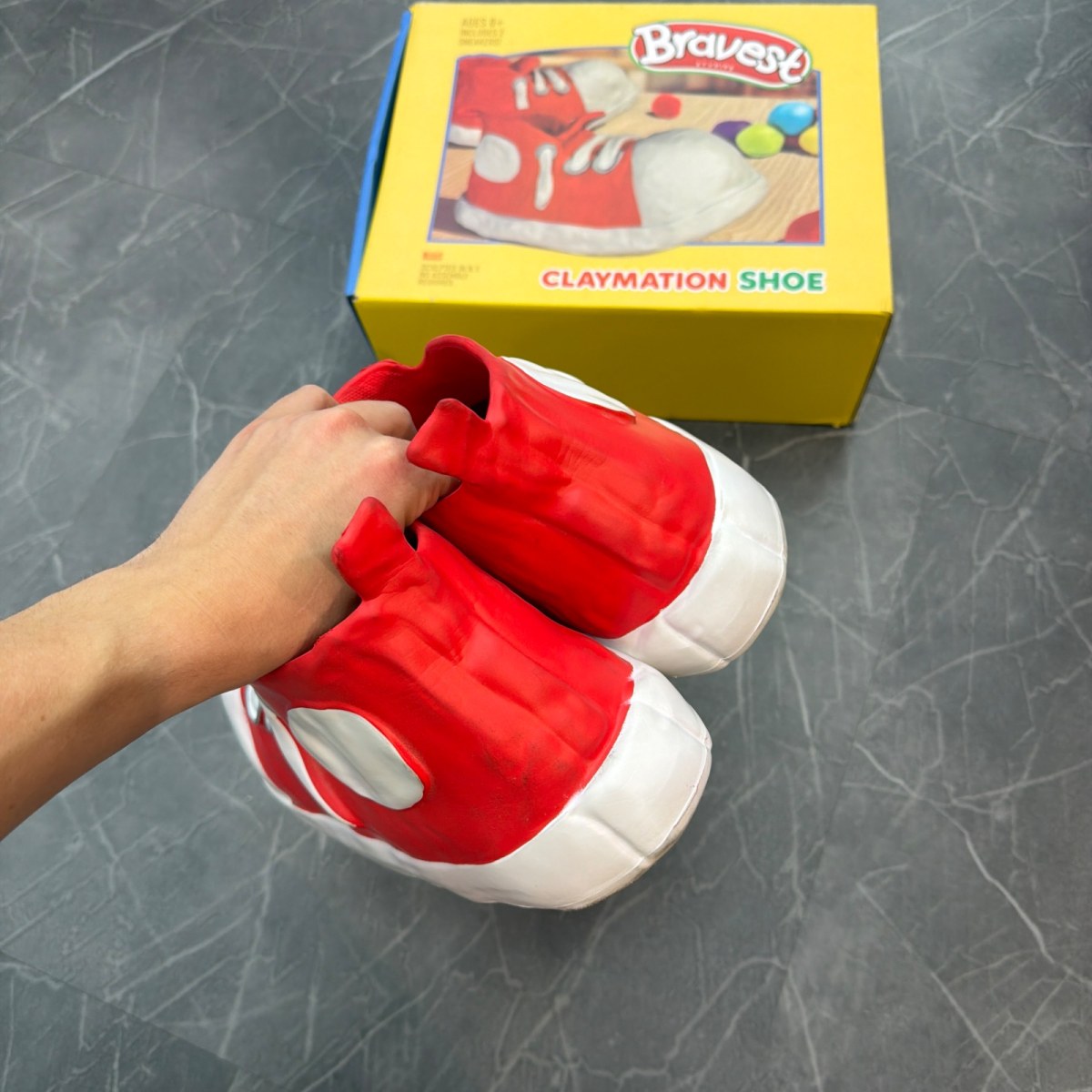 Bravest Studios Clay Shoe 'Red White' - Image 3