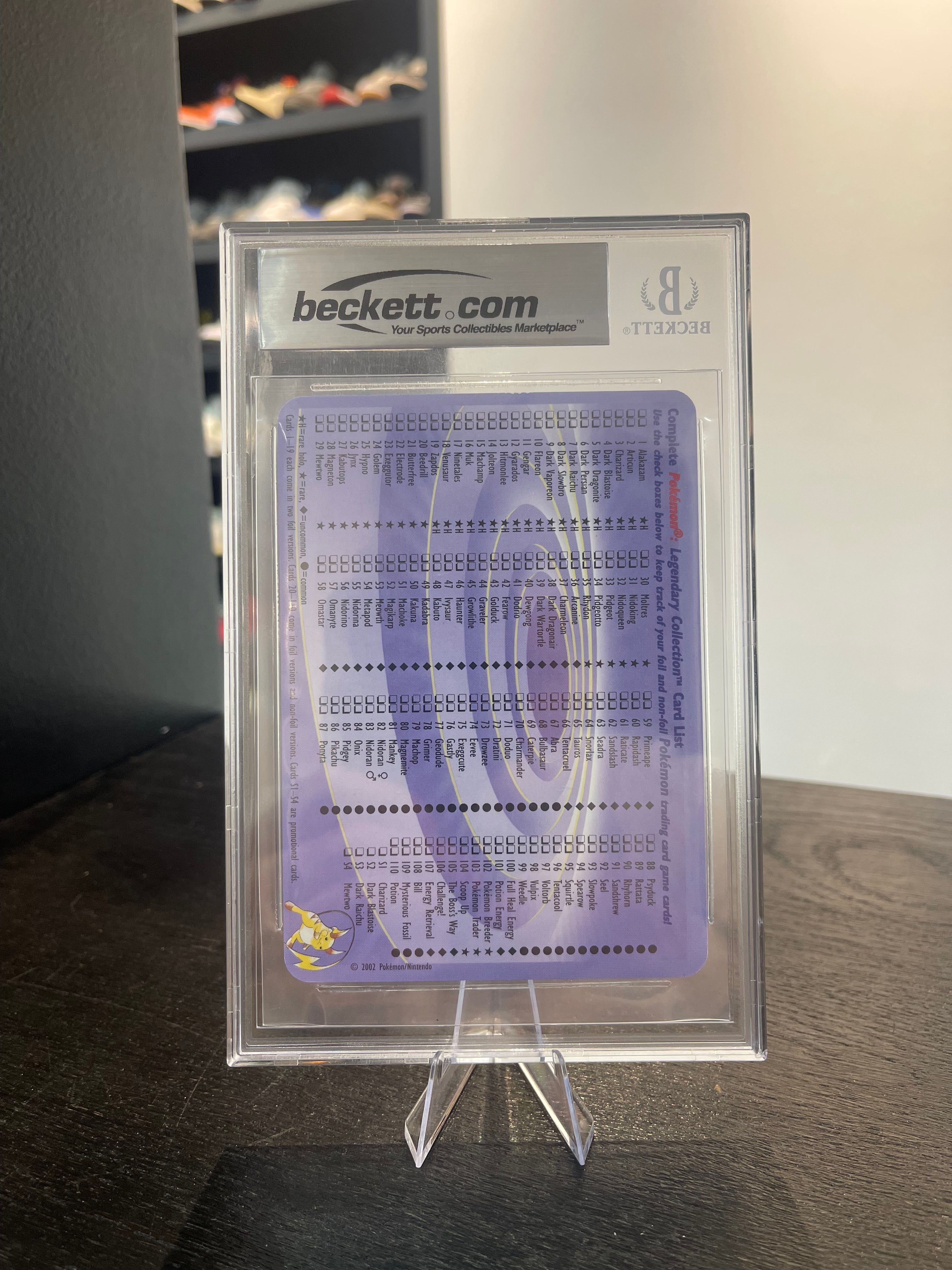 Charizard Reverse Foil Legendary Collection Box Topper (BGS 8.5)