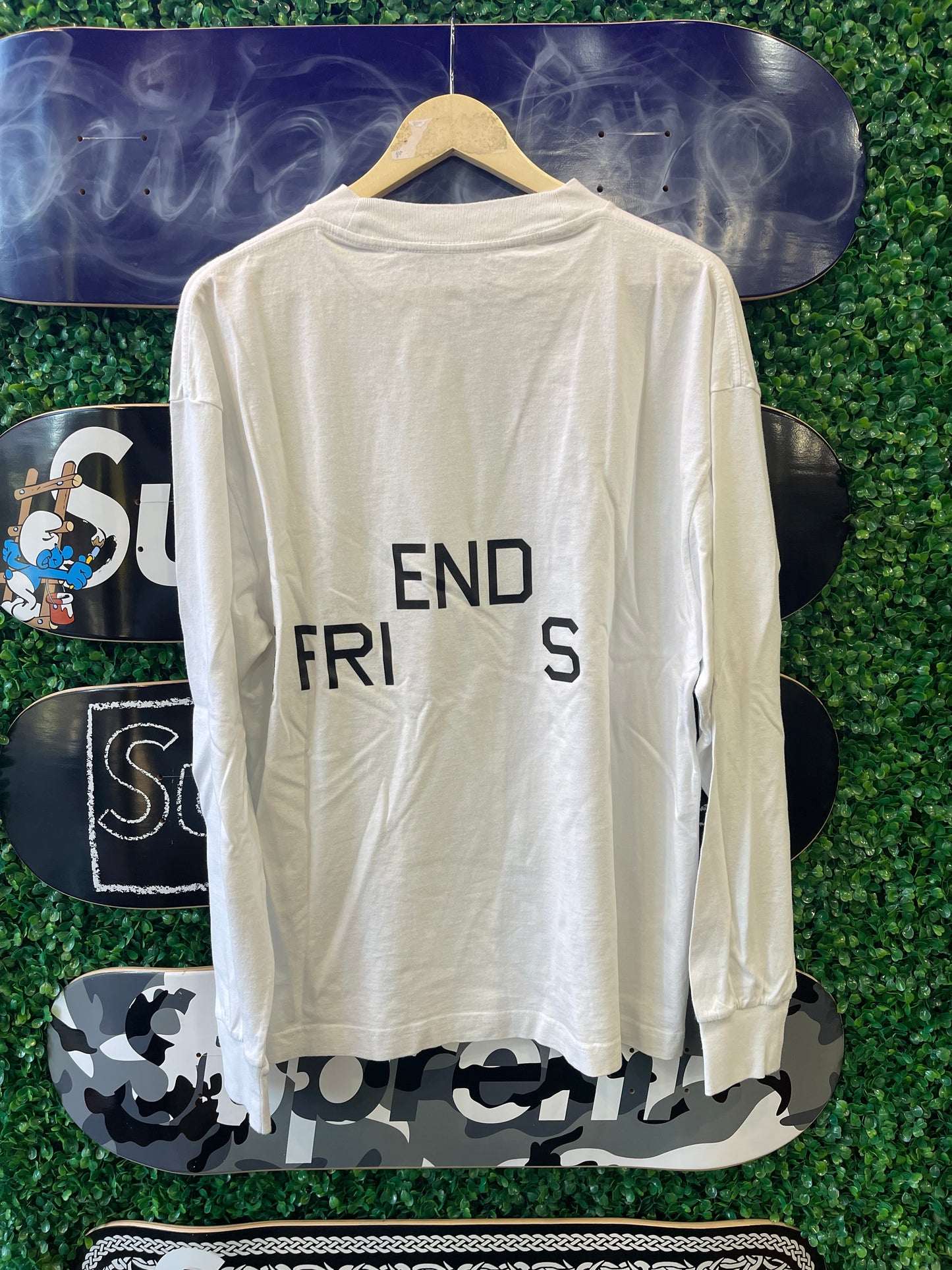 Palm Angels Long Sleeve Friends And Family “White”