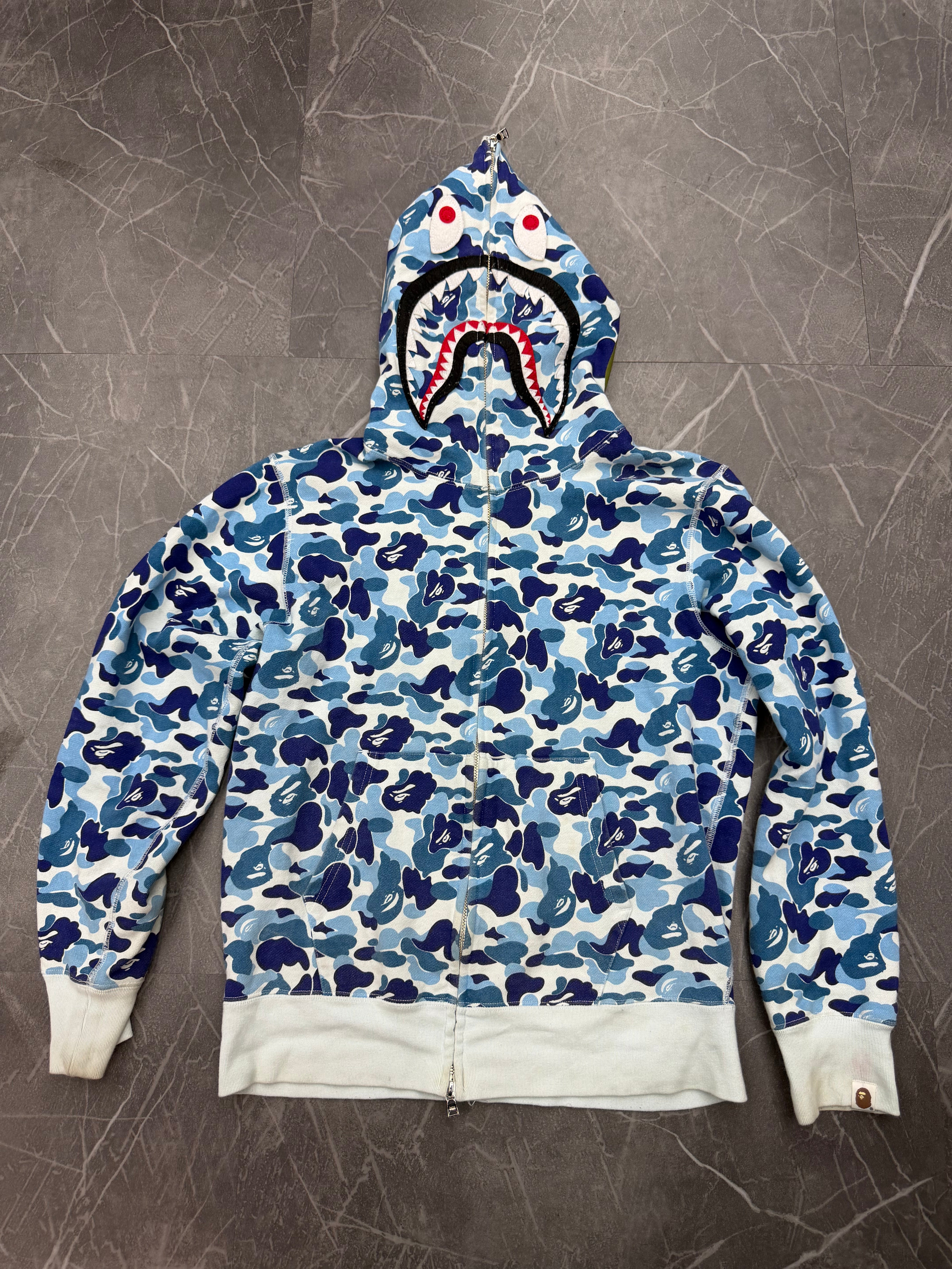 Bape Zip Up “Camo Blue”