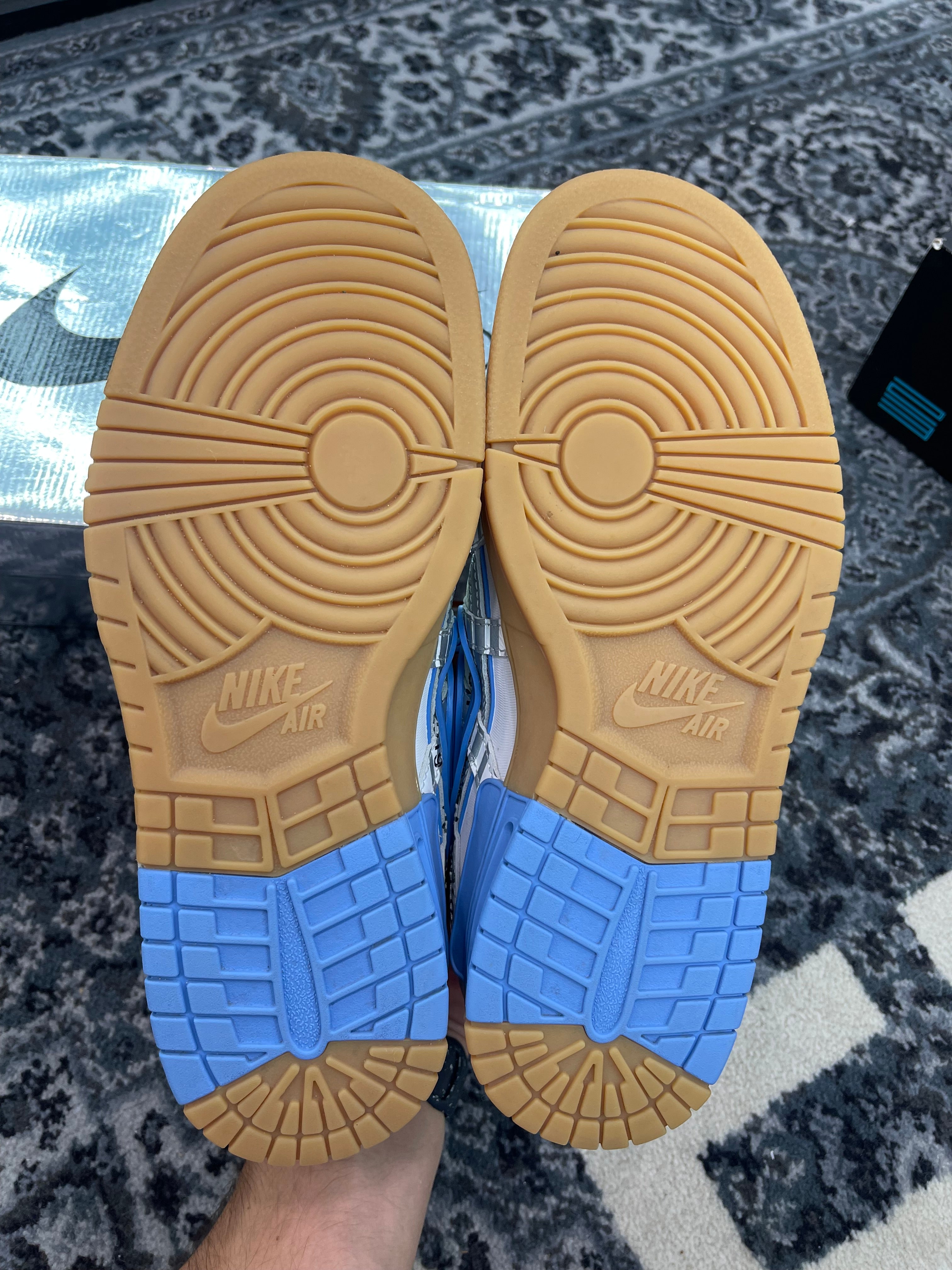 Nike x Off White Rubber Dunk Low “University Blue”