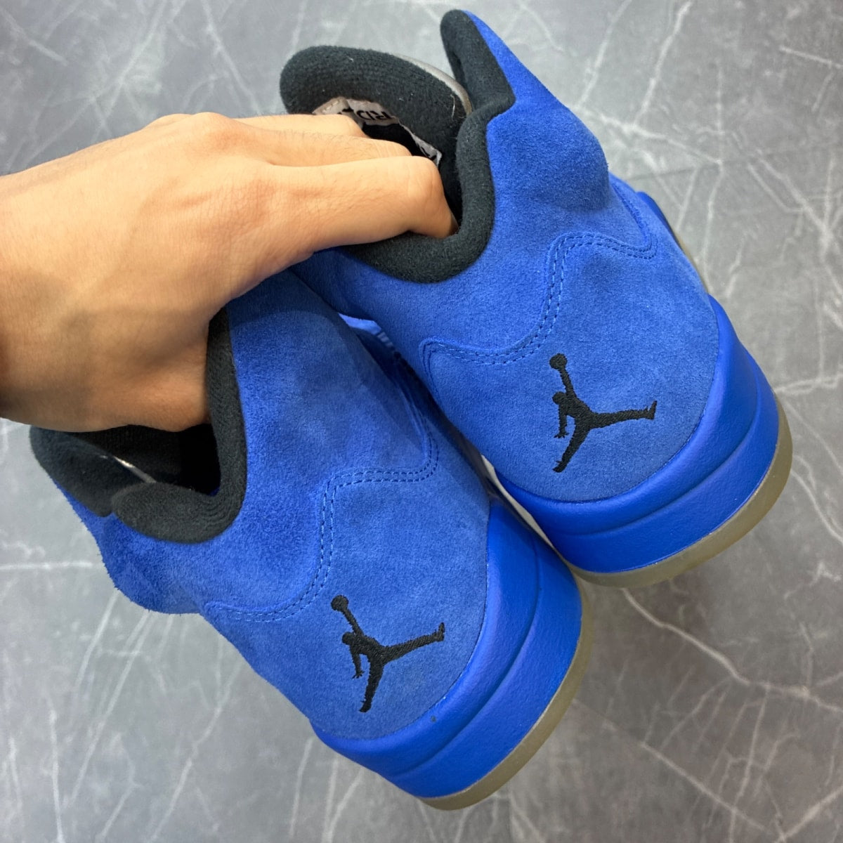 Jordan 5 Retro Blue Suede - Image 5