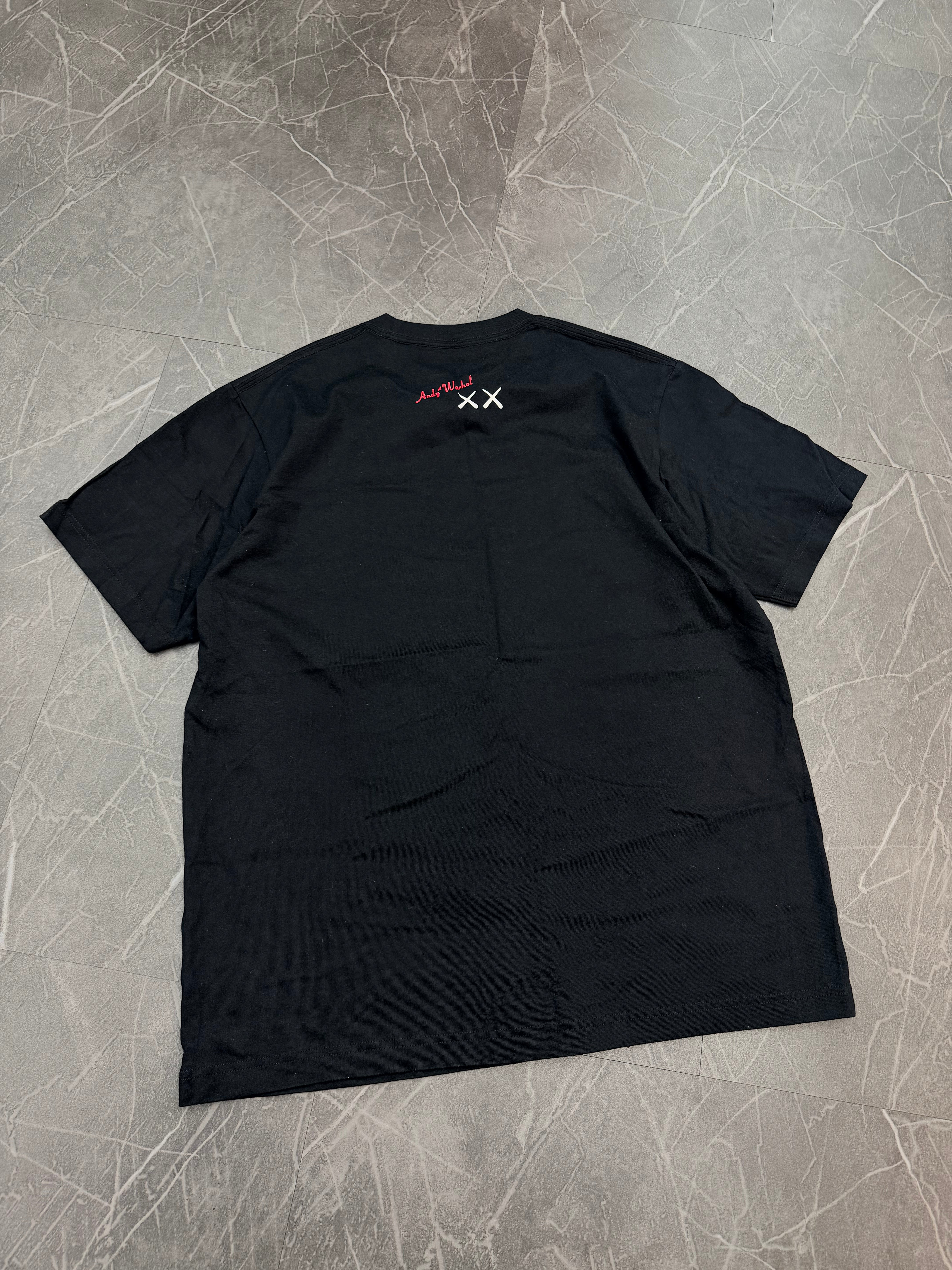 Kaws Andy Warhol Robot Tee “Black”