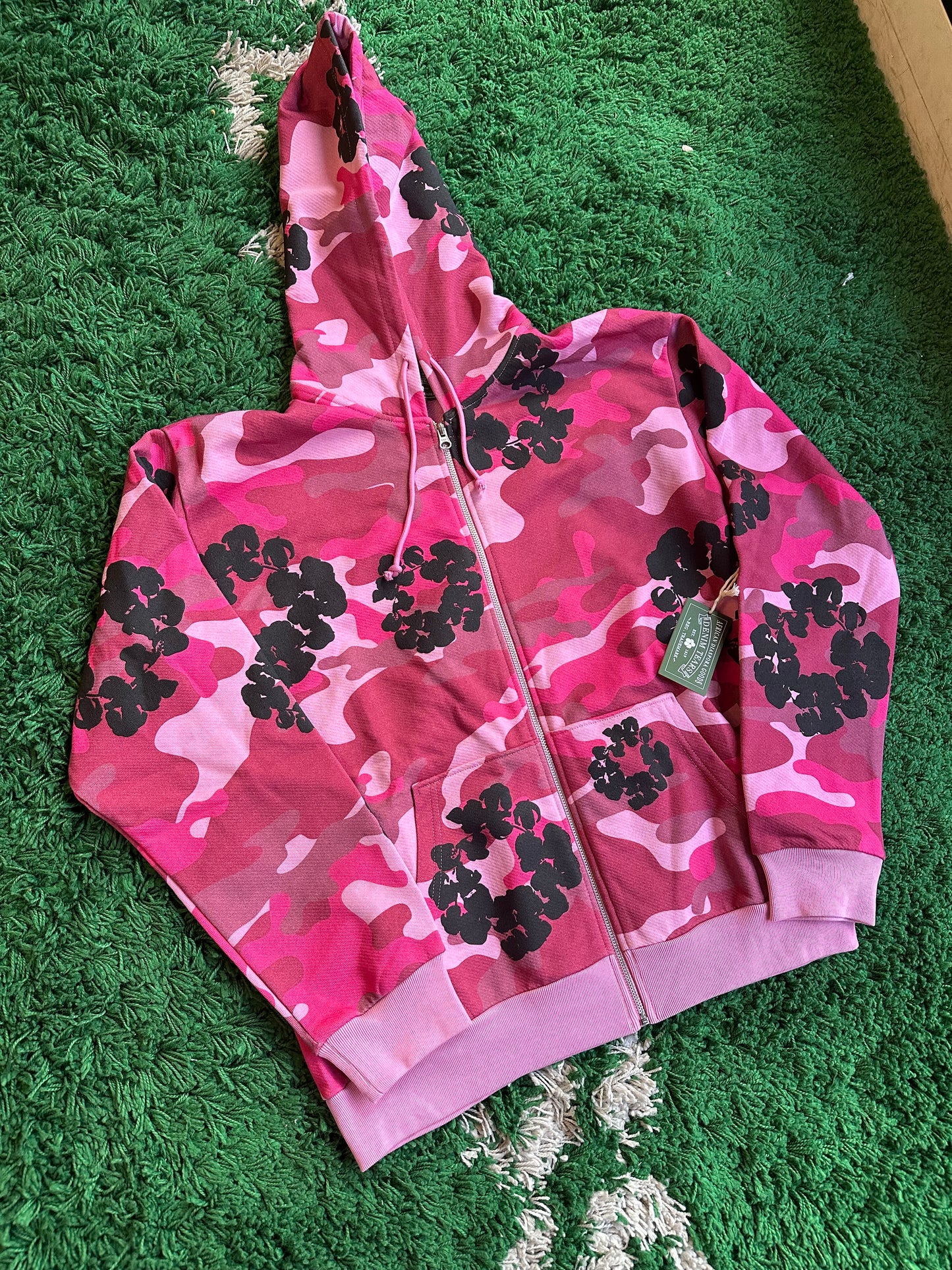 Denim Tears Cotton Wreath Zip Up “Pink Camo”