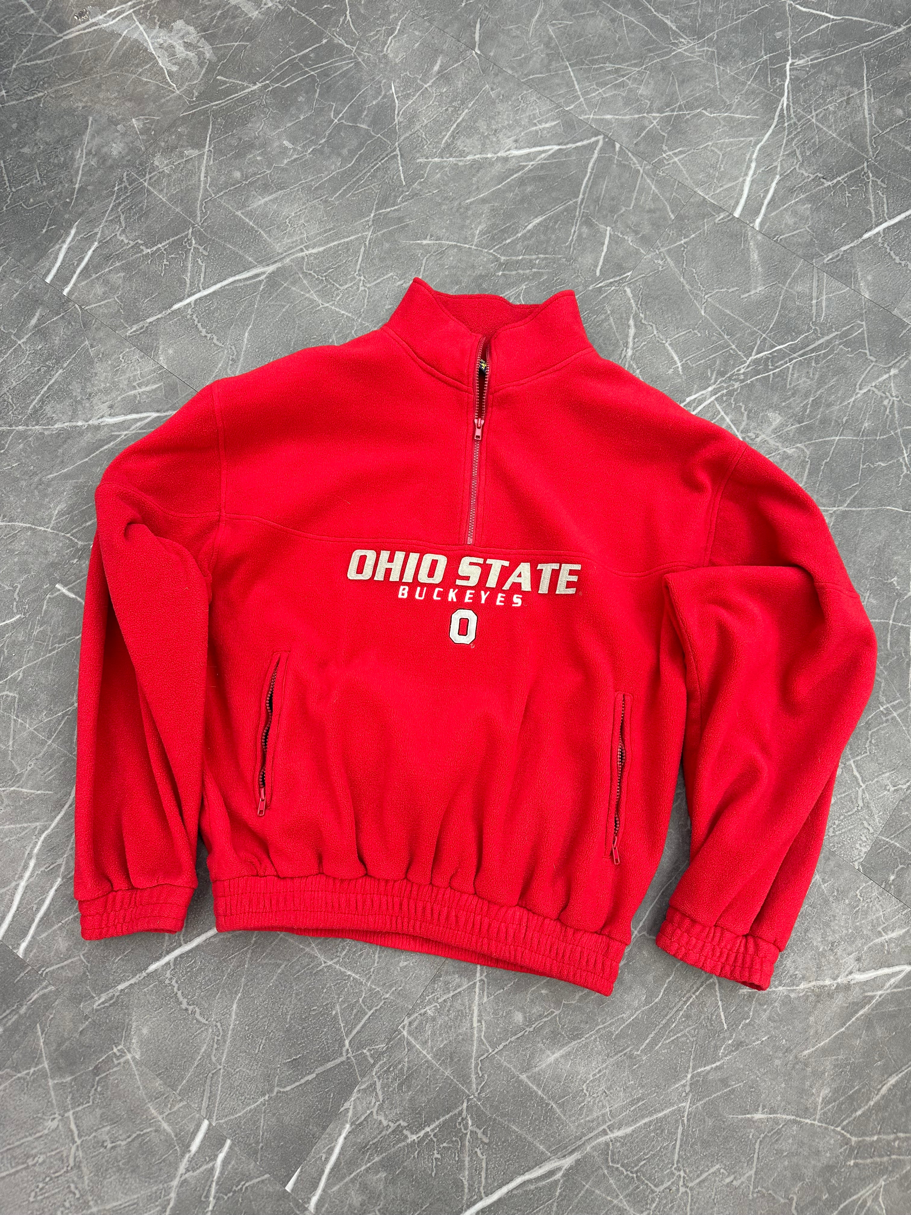 Vintage Ohio State Fleece Quarter Zip (XL)