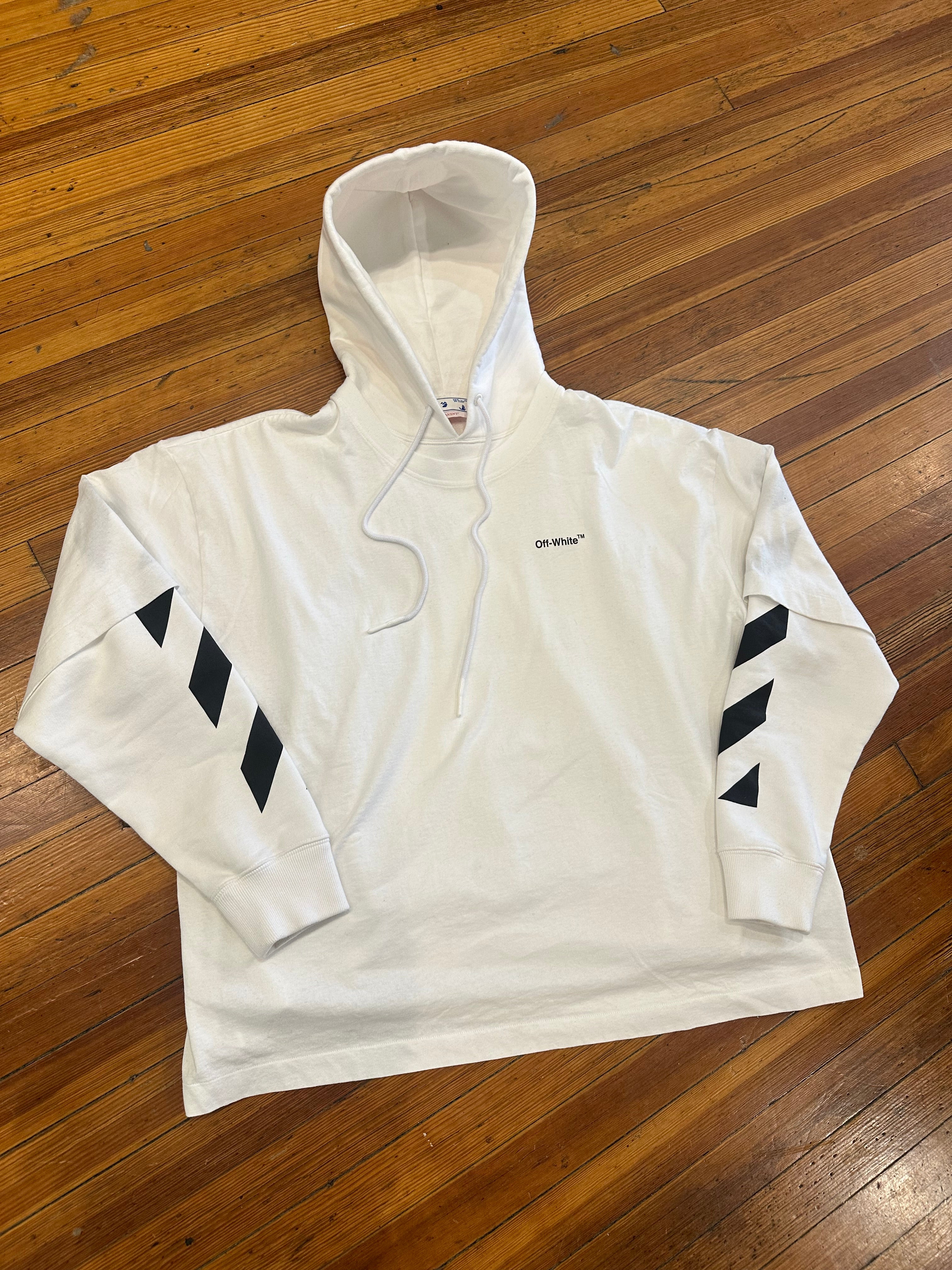Off-White T Shirt Hoodie “White”