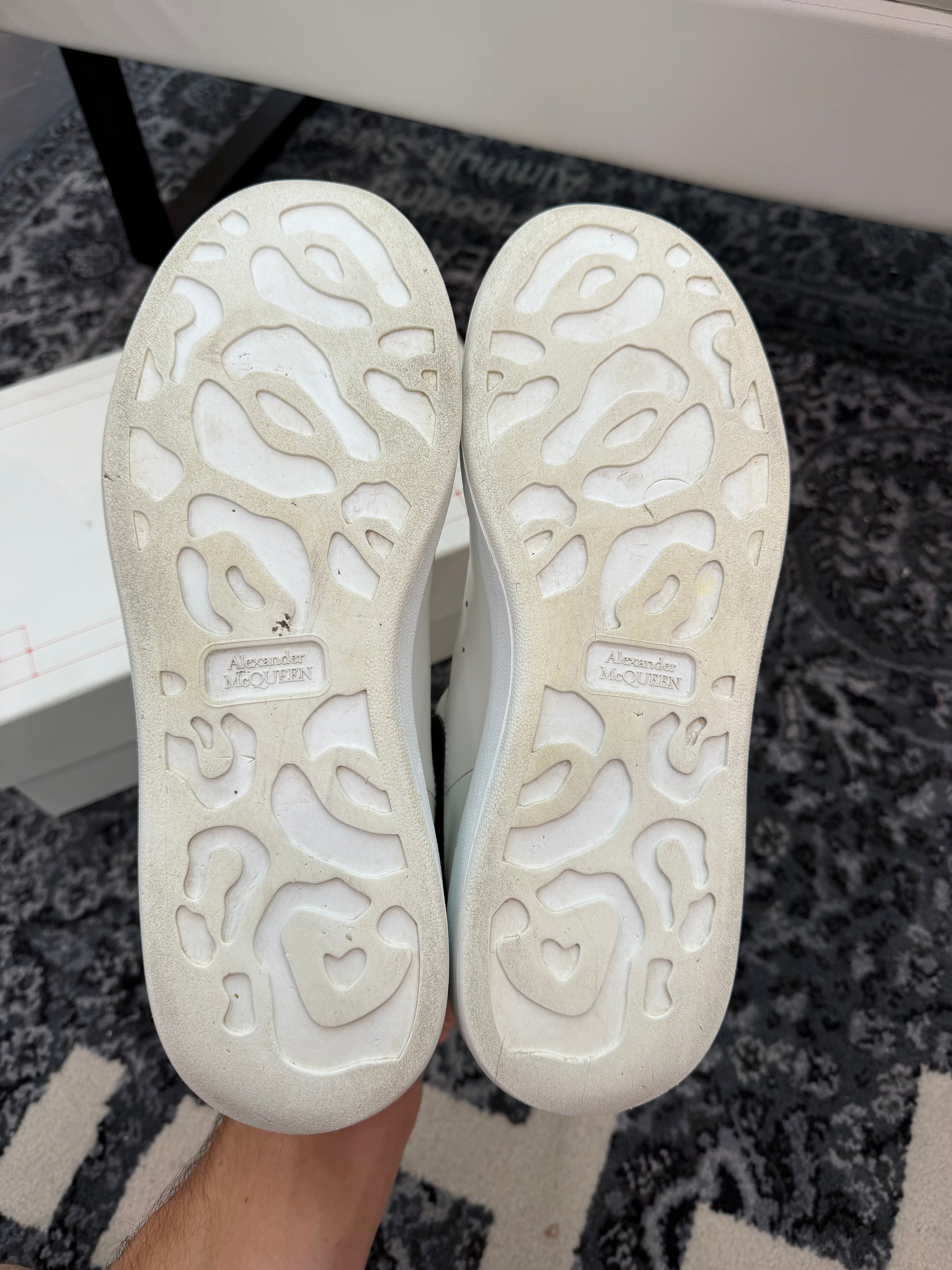 Alexander McQueen Oversized Sneakers “White Black”