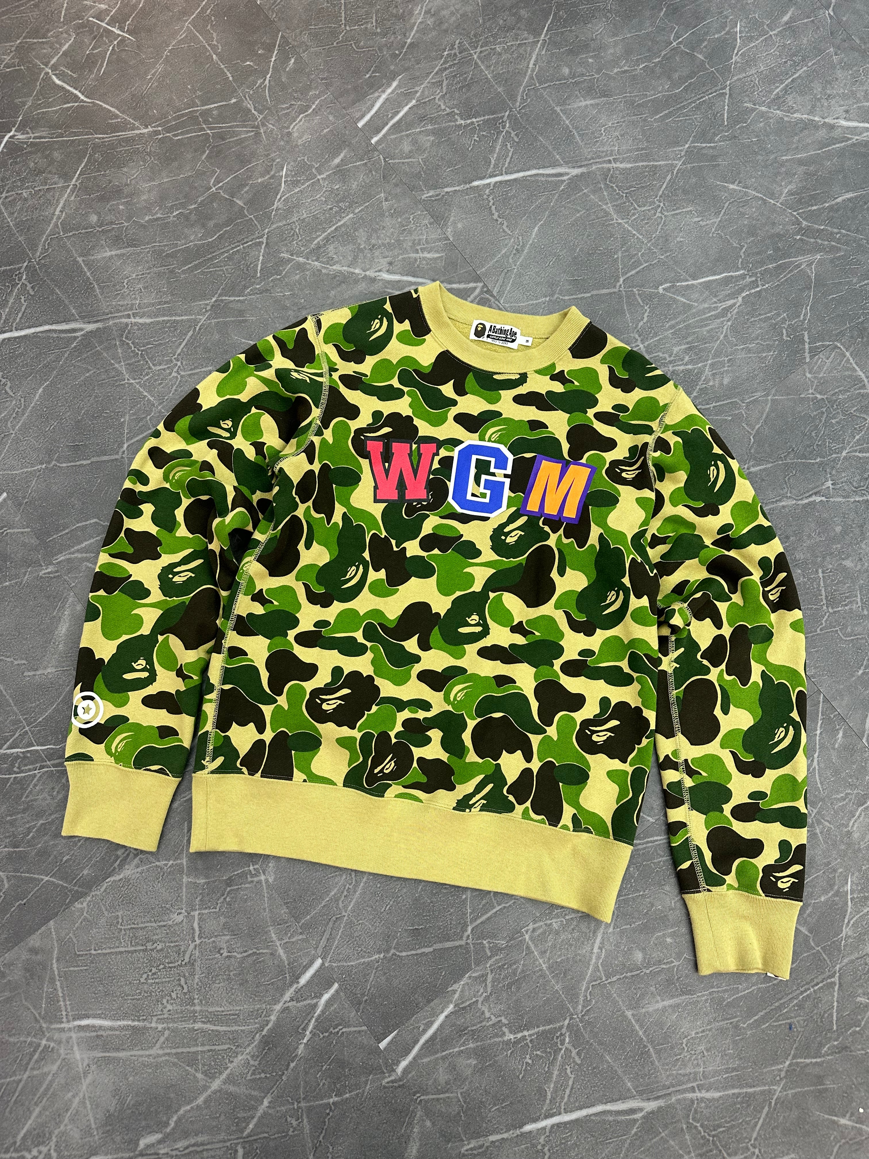 BAPE Crewneck Camo Back Shark Logo