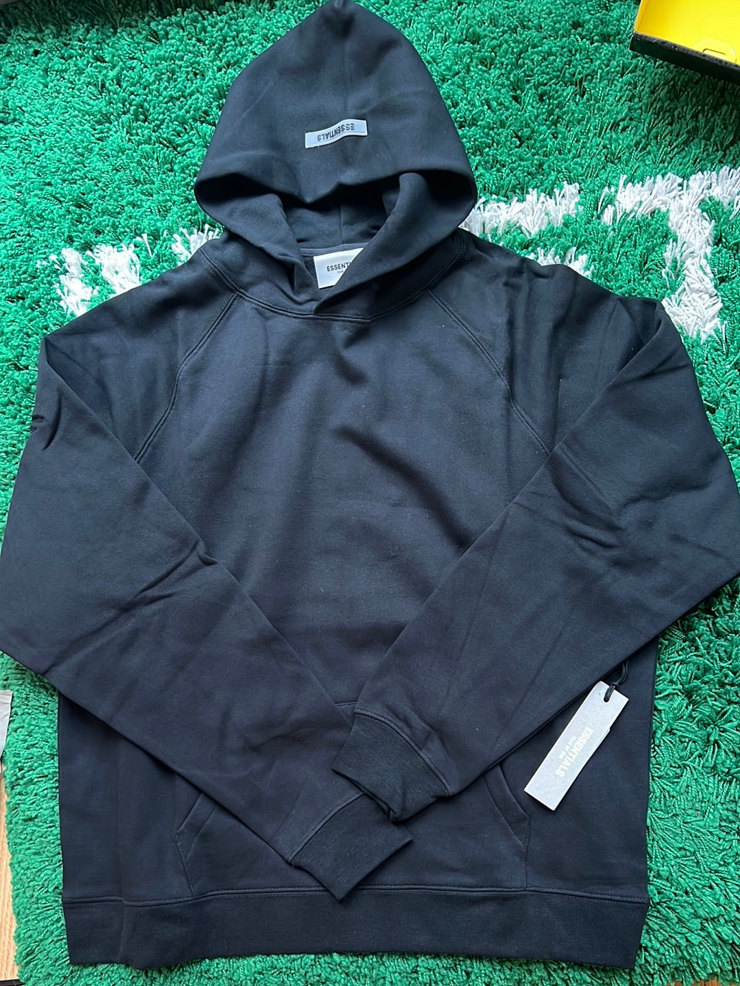 Essentials hoodie writing on back Clearance