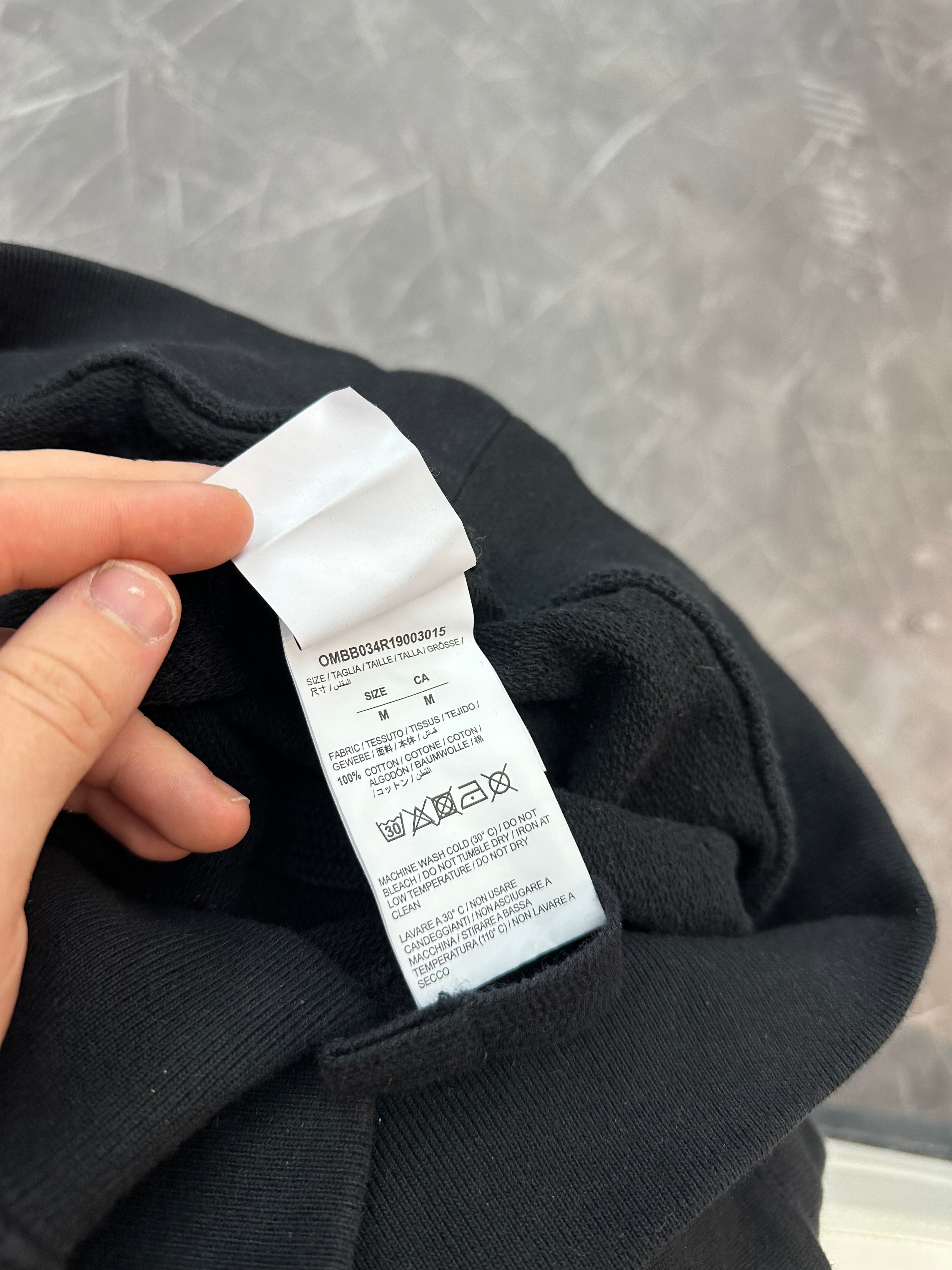 Off-White Stencil Hoodie Black/Purple