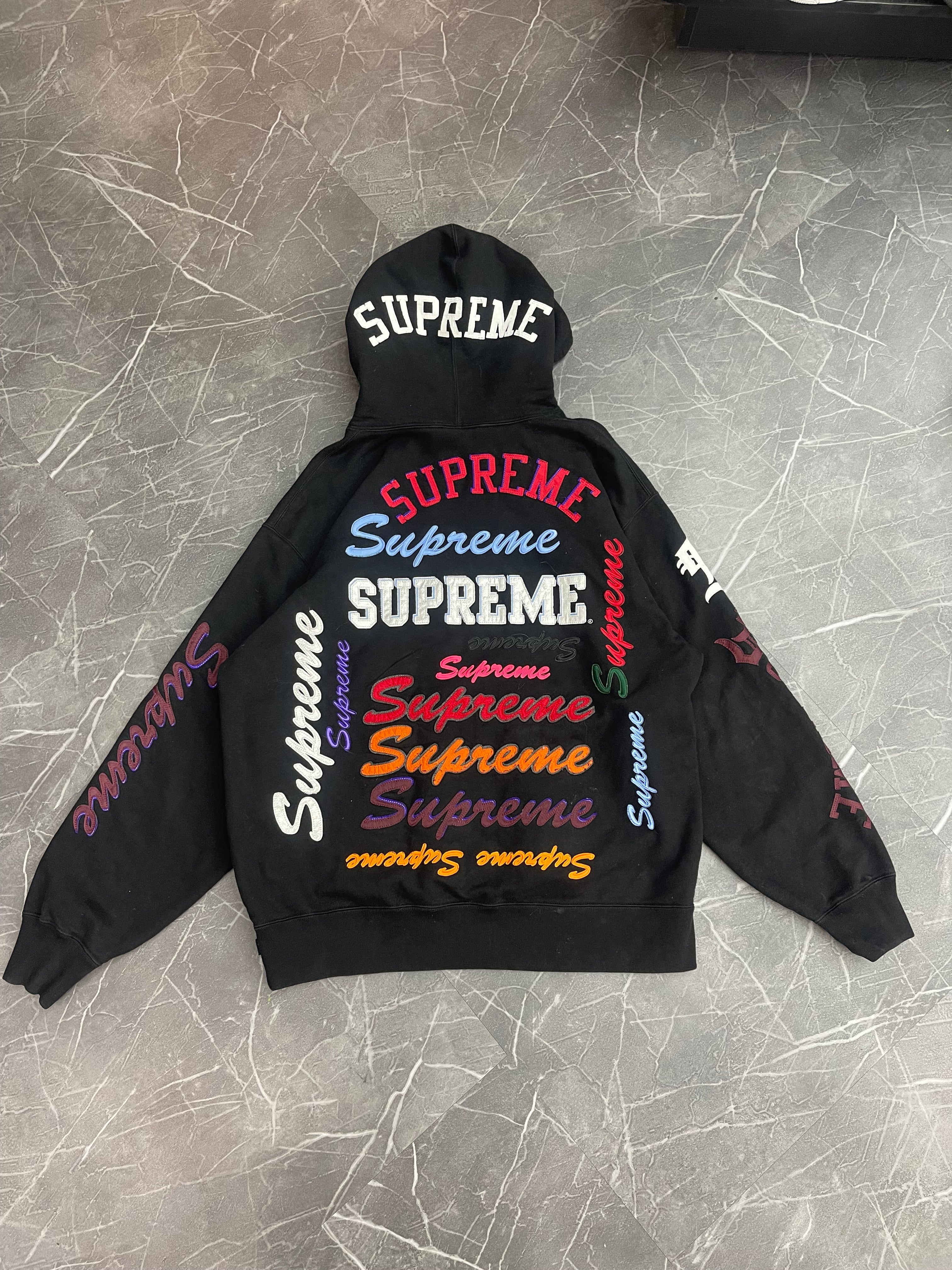 Supreme Multi Logo Hooded Sweatshirt “Black”