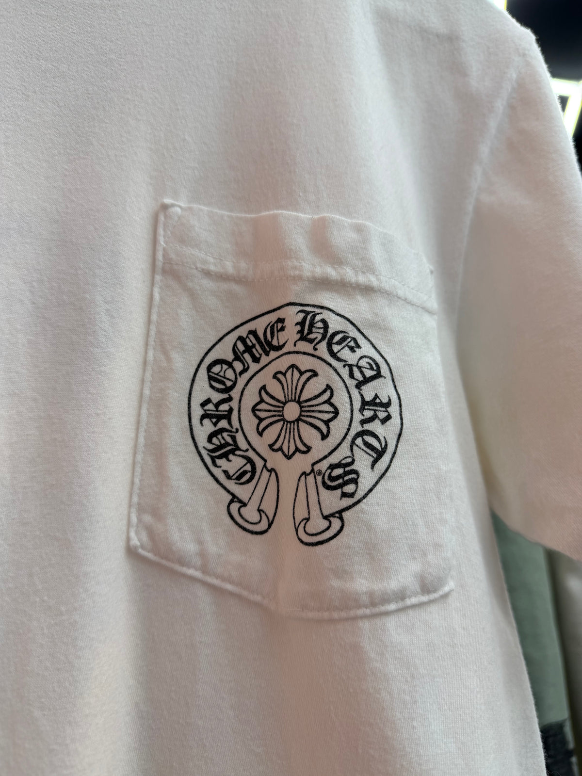 Chrome Hearts Multicolor Horseshoe Spine Tee White