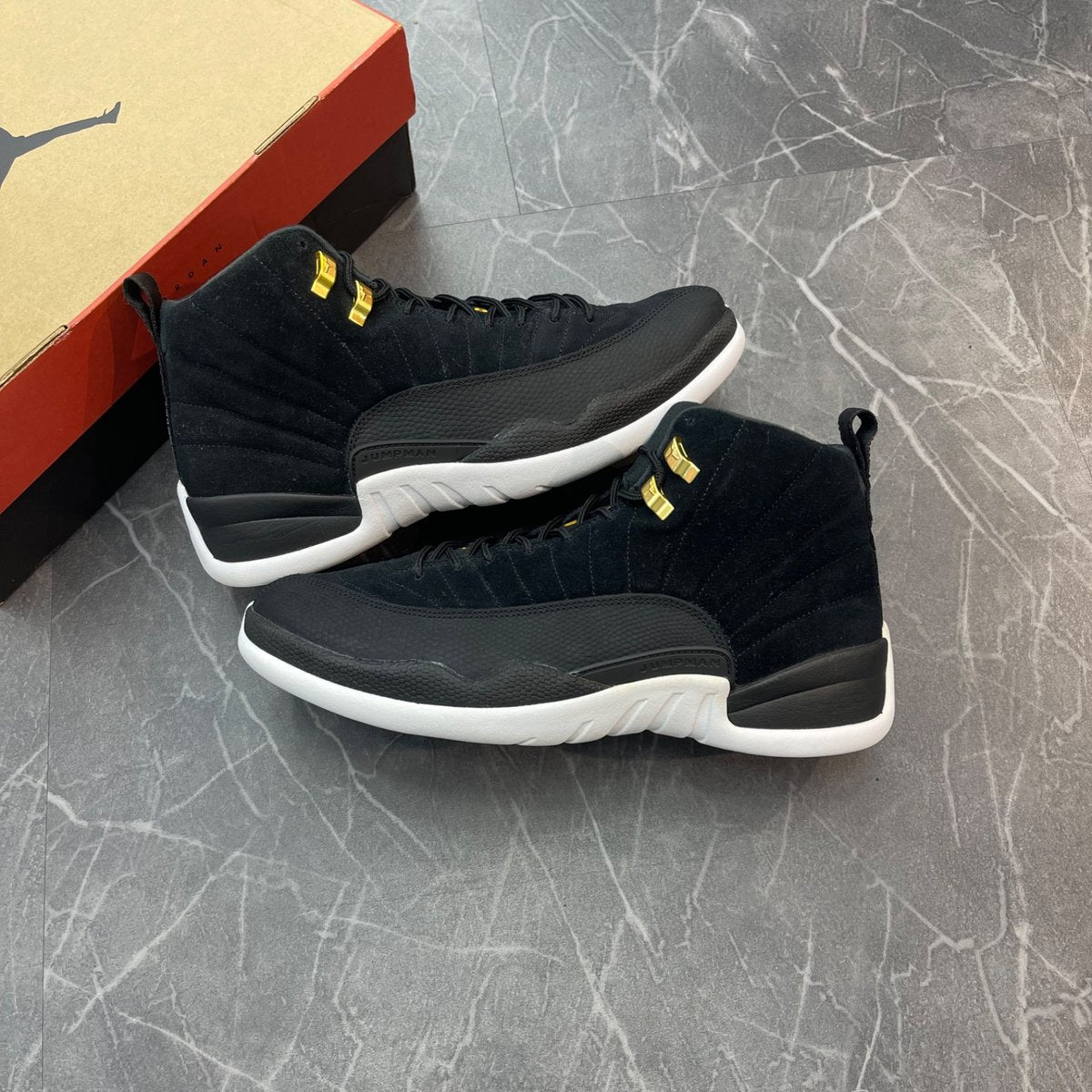 Jordan 12 Retro Reverse Taxi (Size 12) (Lightly Worn)