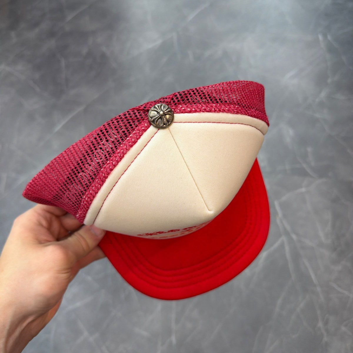 Chrome Hearts King Taco Trucker Hat Red/White - Image 3