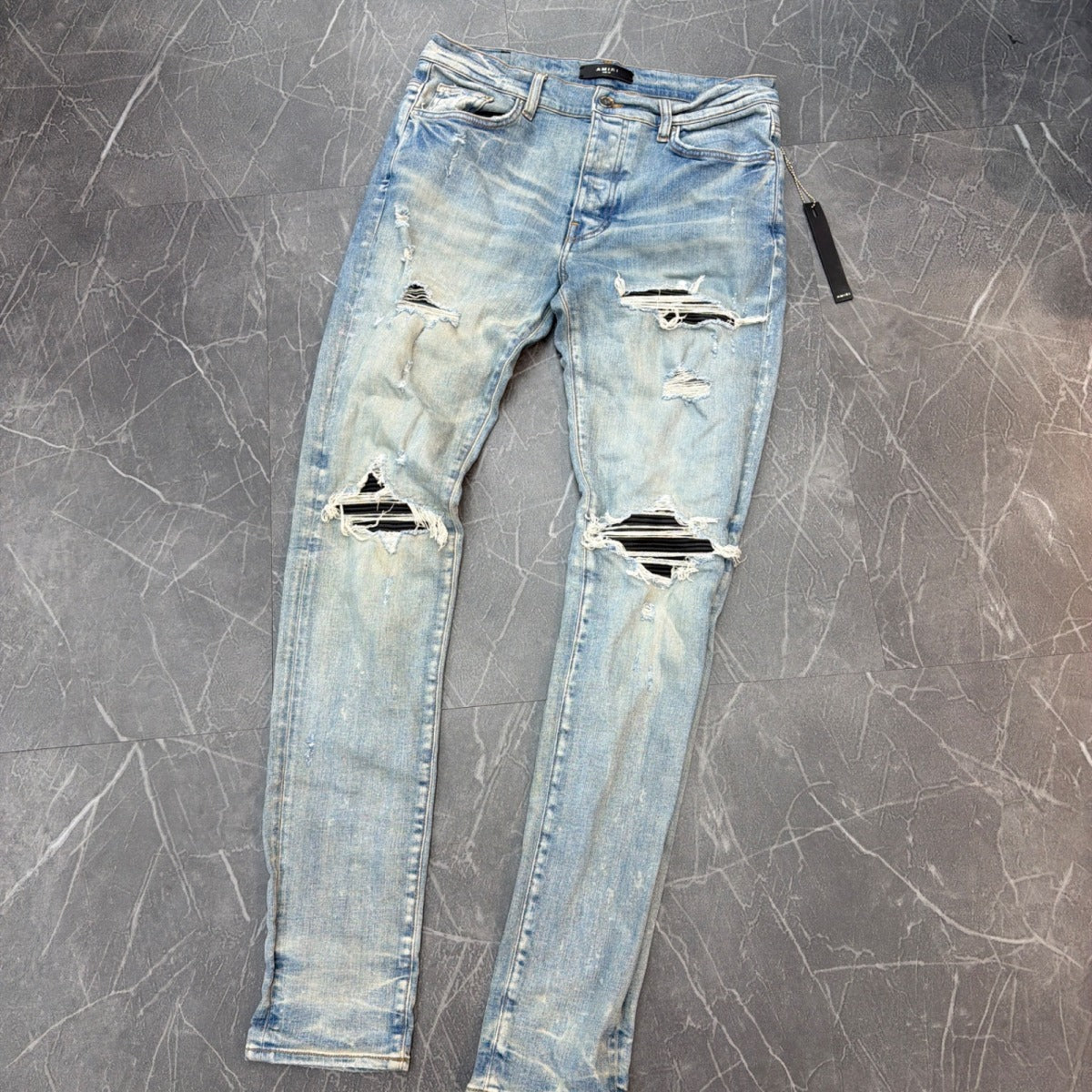 Amiri Denim Jeans Black Rips