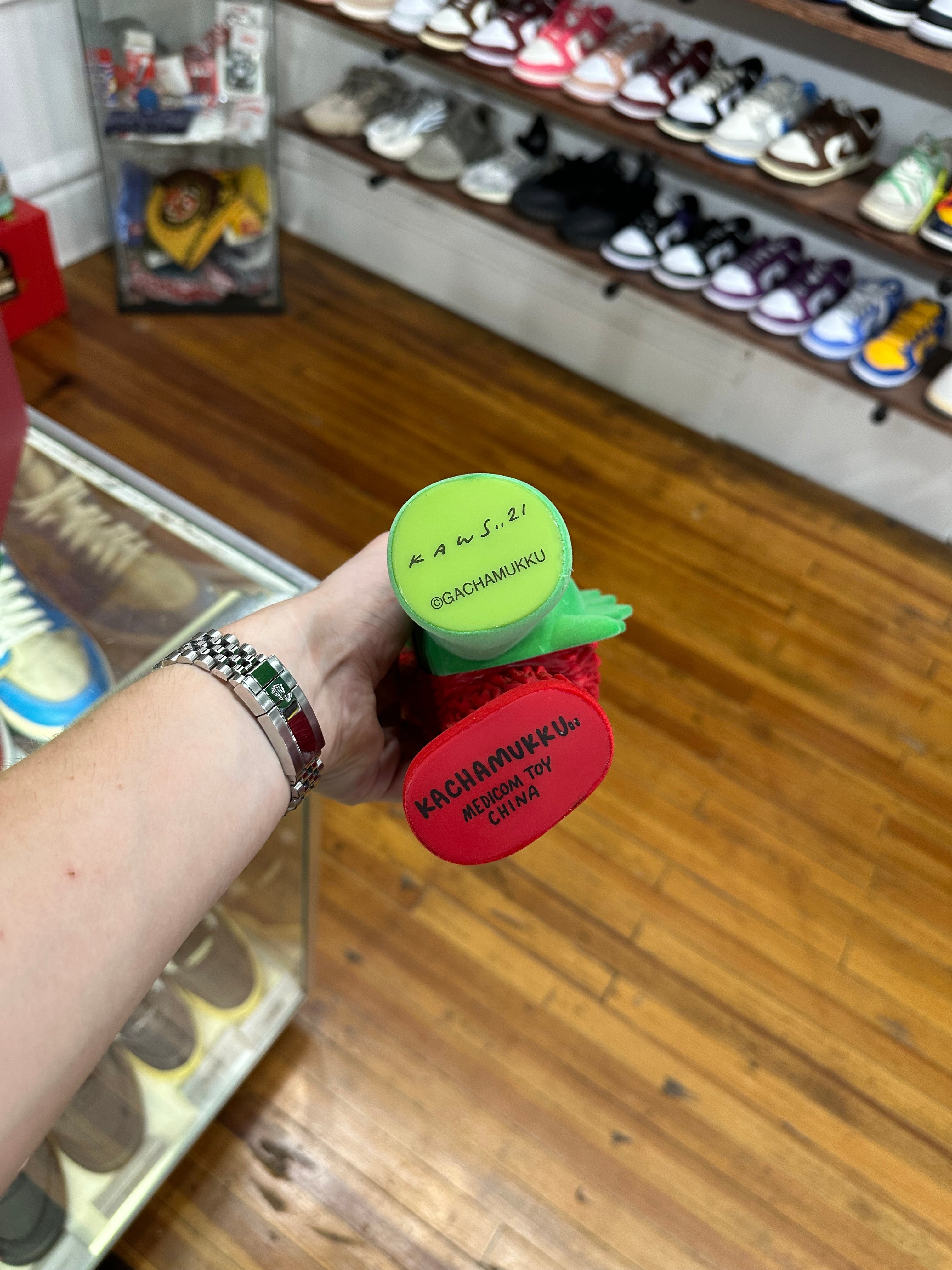 KAWS KACHAMUKKU Vinyl Figure “Red Green”