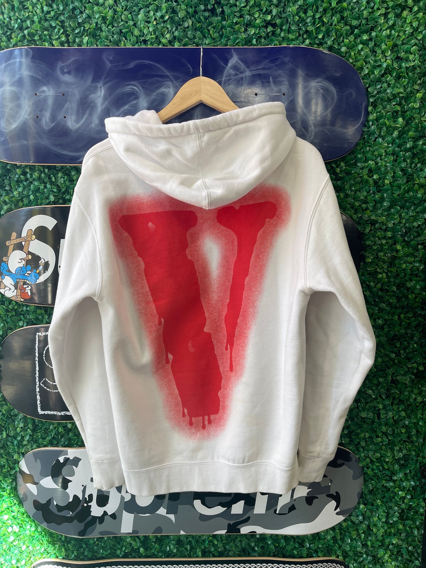 Vlone Bad Habbits Hoodie “White”