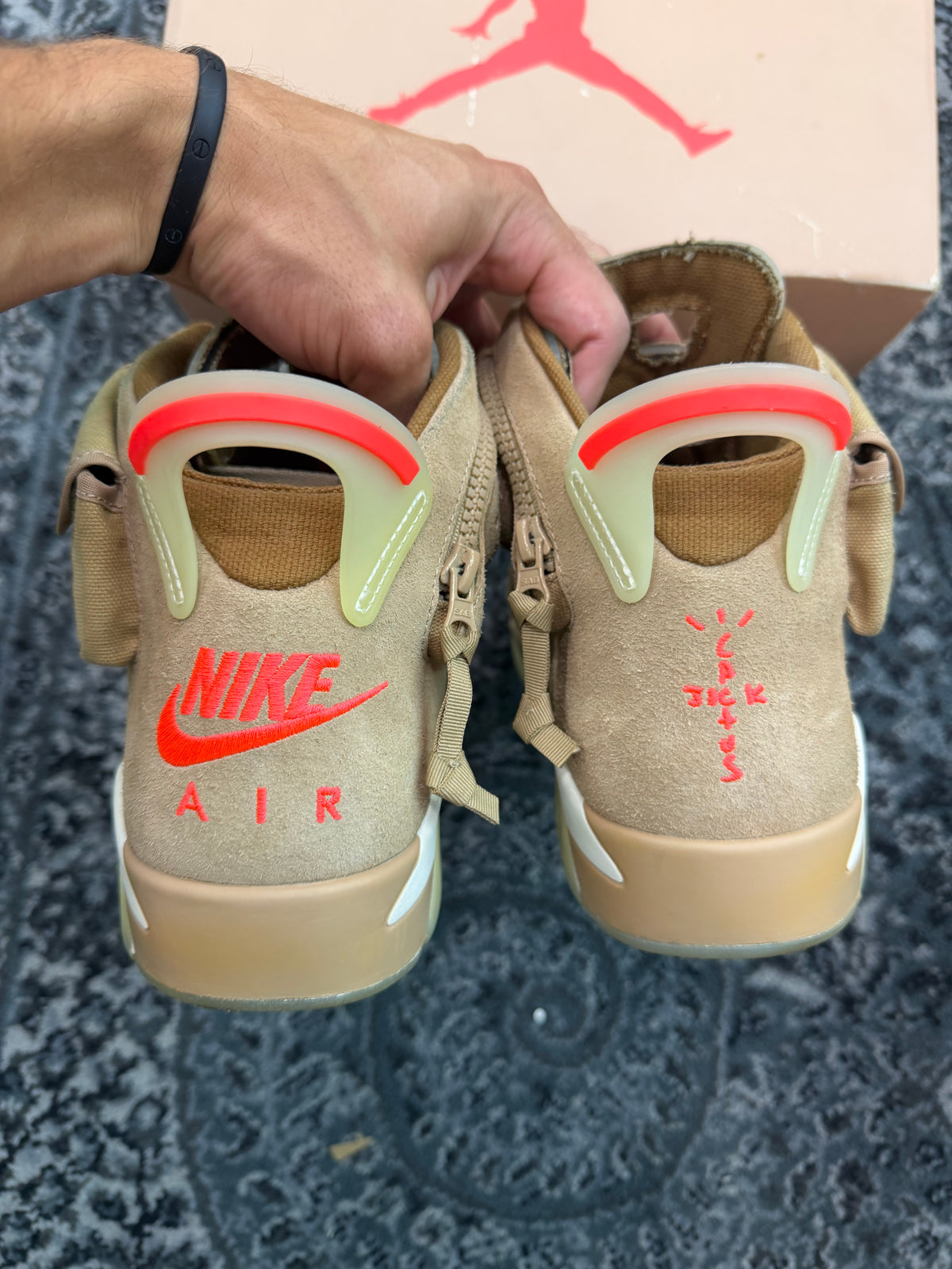 Jordan 6 Travis Scott “British Khaki” (Size 13) (Lightly Worn)