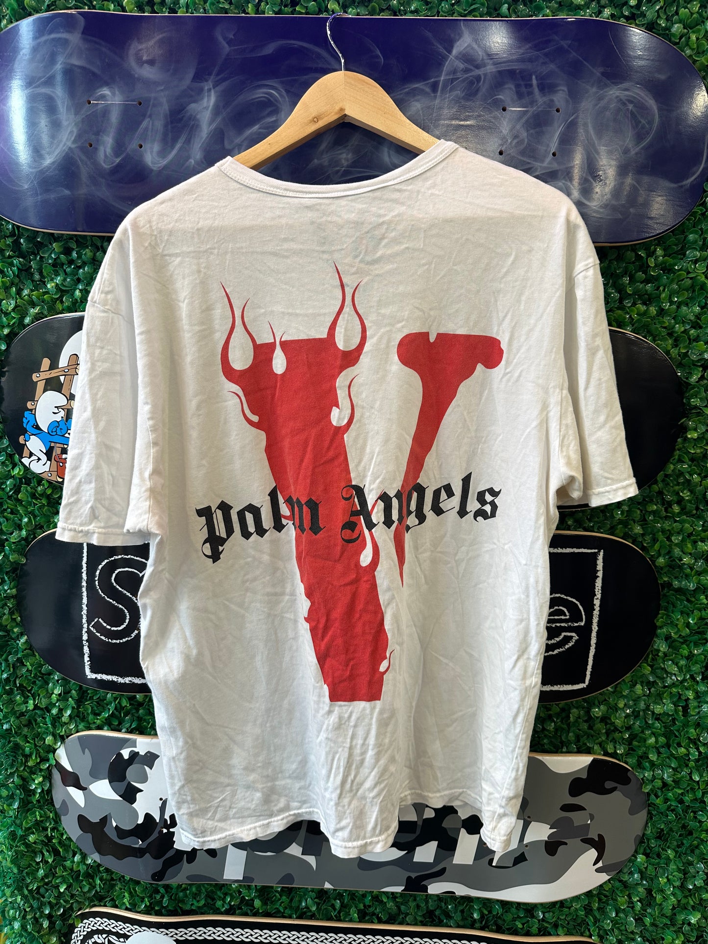Vlone Palm Angels Tee “Fire Red”