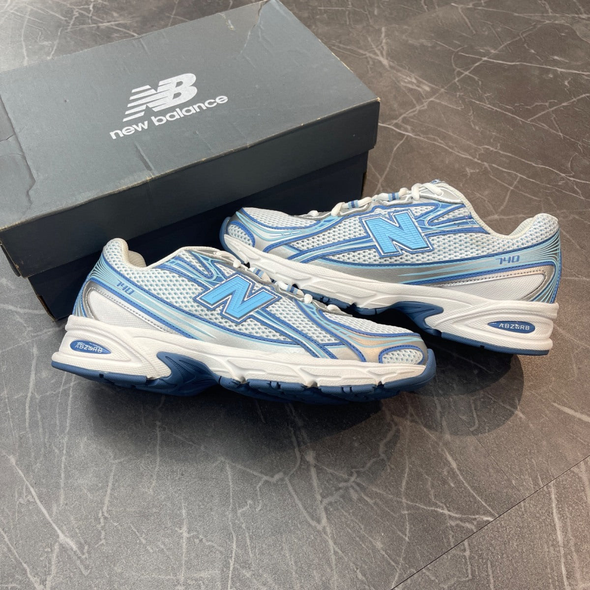 New Balance 740v2 Blue Agate White - Image 1