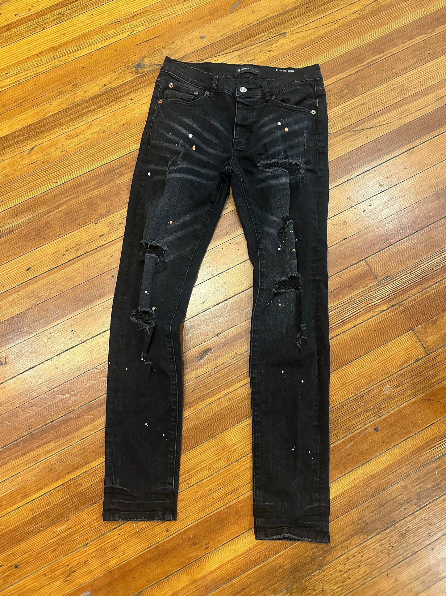 Purple Brand Jeans “Black Splatter” (30)