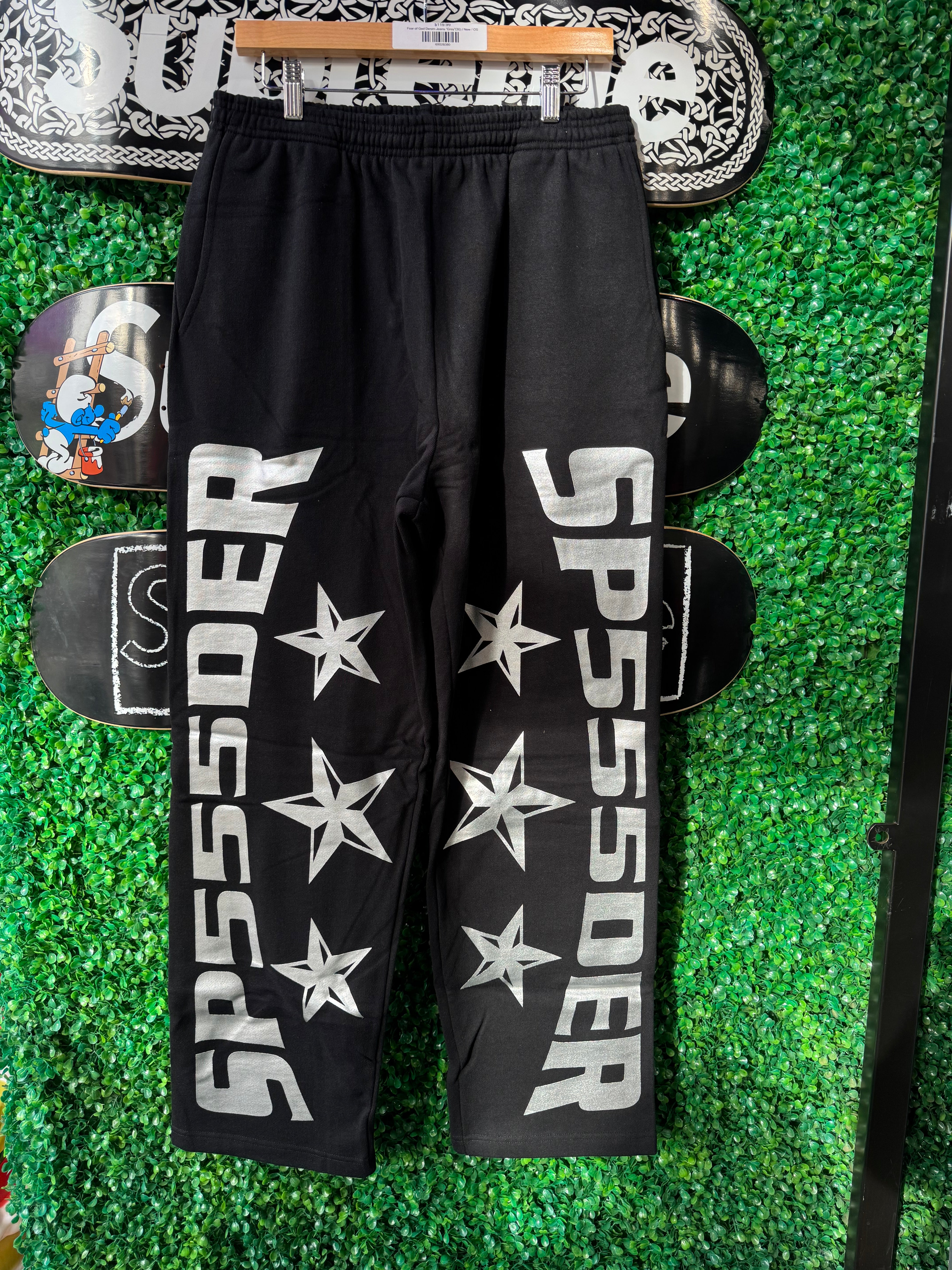 Sp5der MX555 Sweatpants “Black”