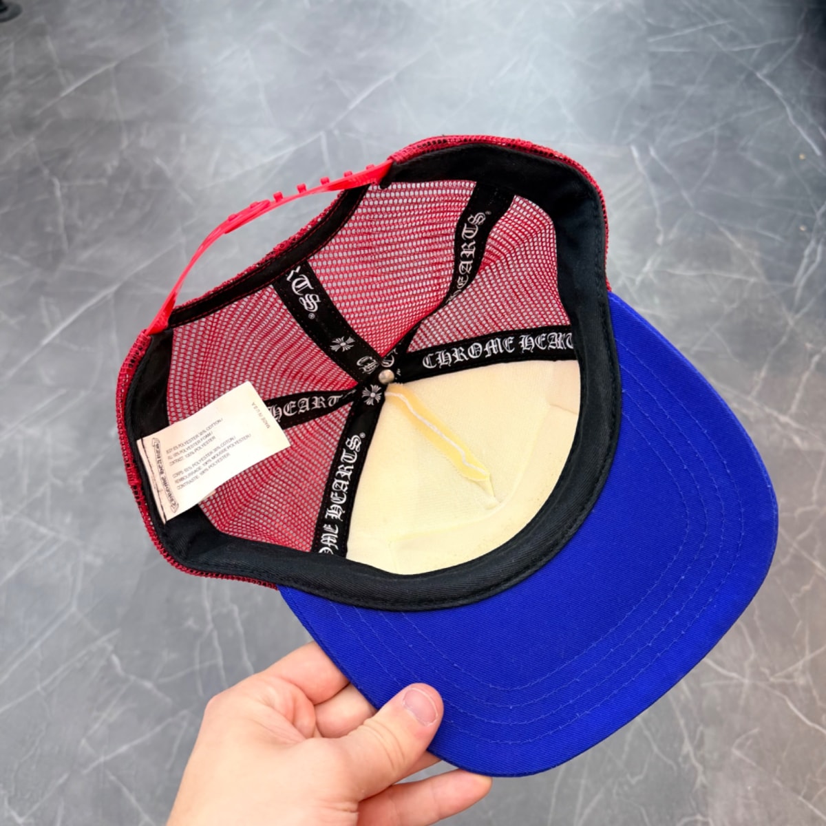 Chrome Hearts Trucker Hat Blue/Red/White - Image 5