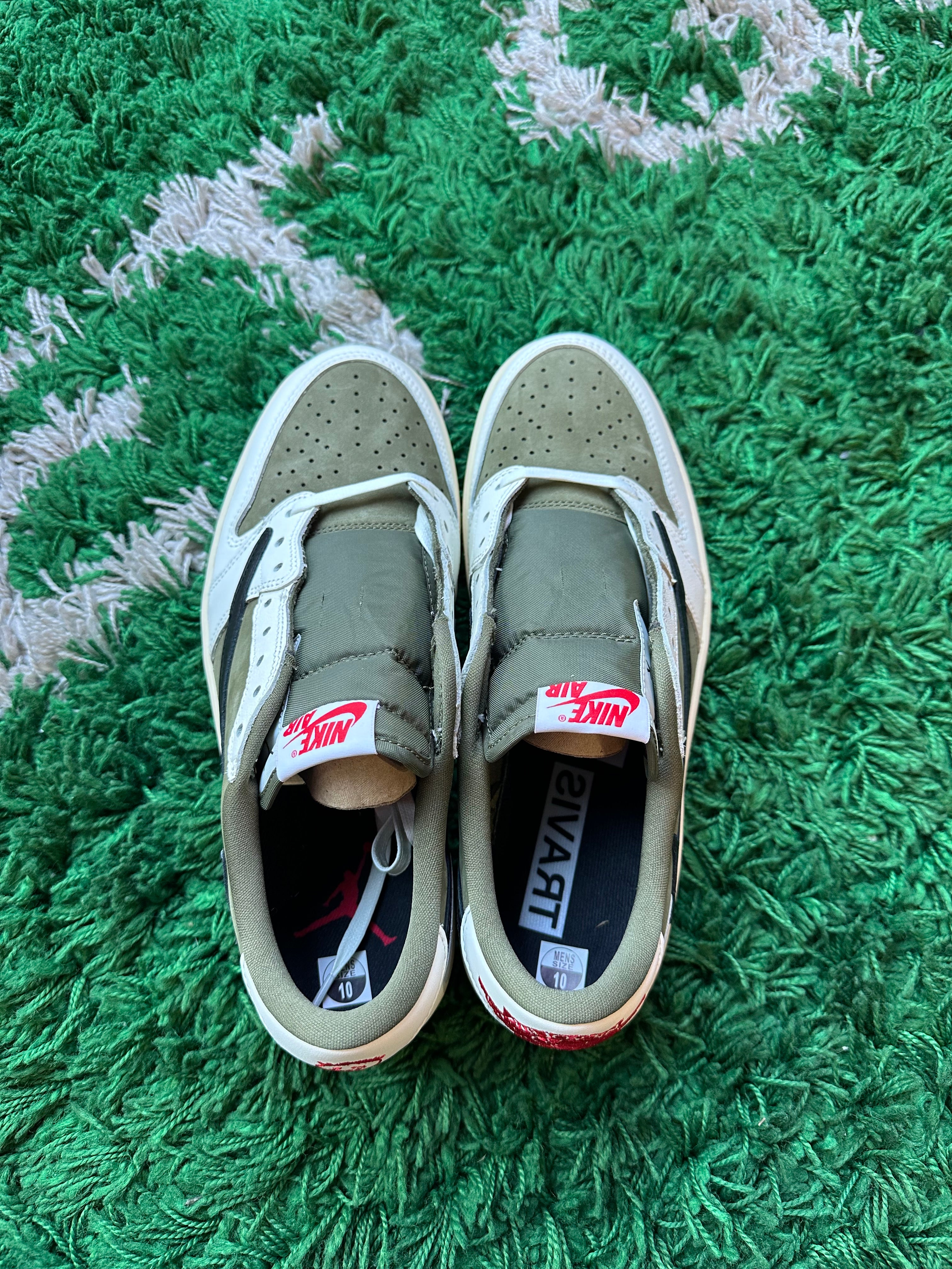 Travis Scott Jordan 1 Low “Medium Olive”
