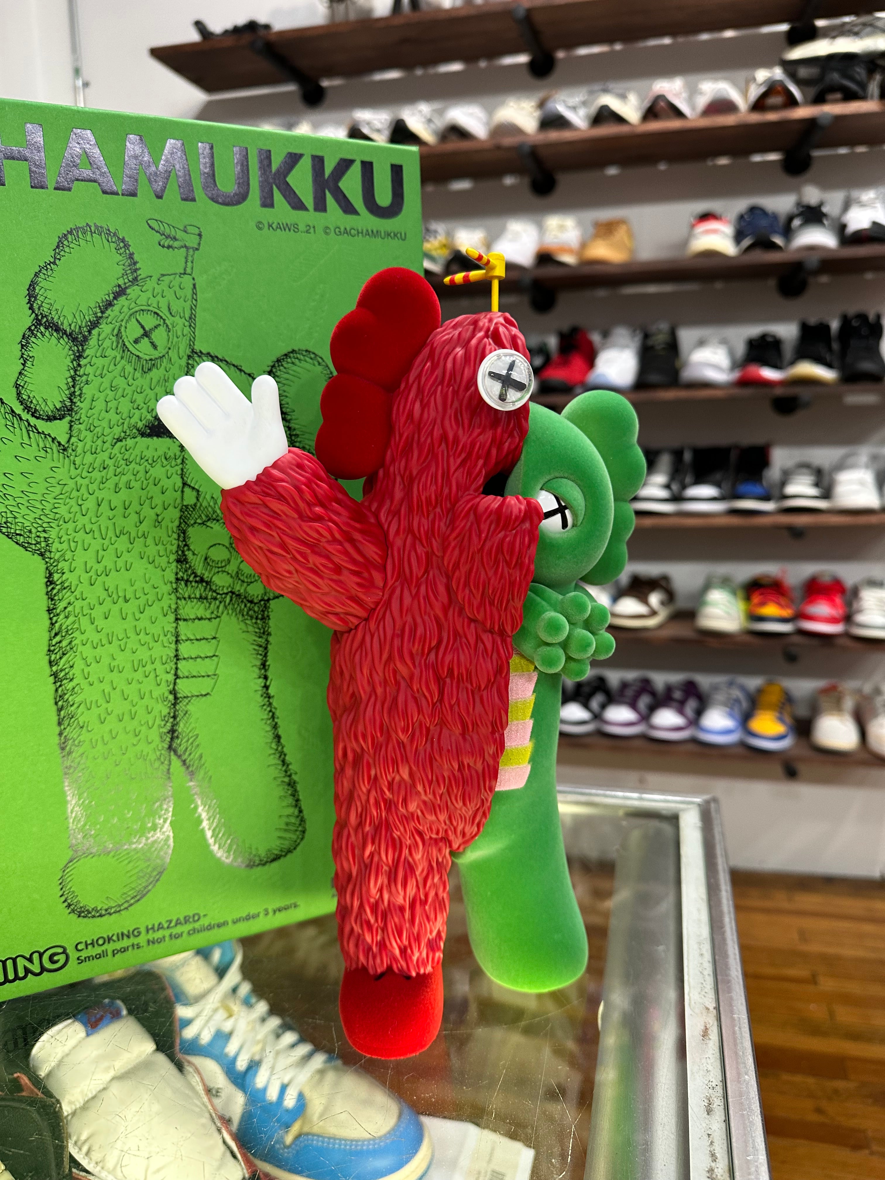 KAWS KACHAMUKKU Vinyl Figure “Red Green”