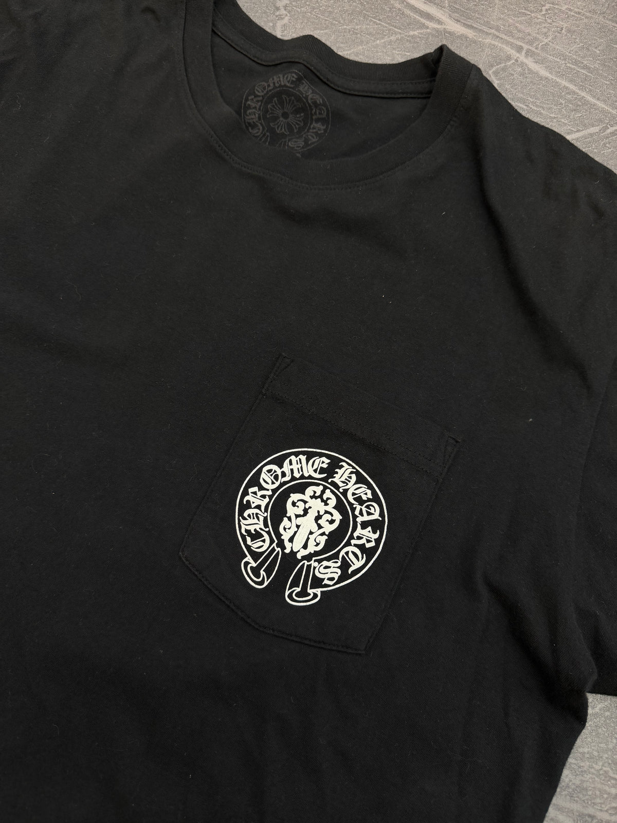Chrome Hearts Dagger Flag USA Pocket Tee Black