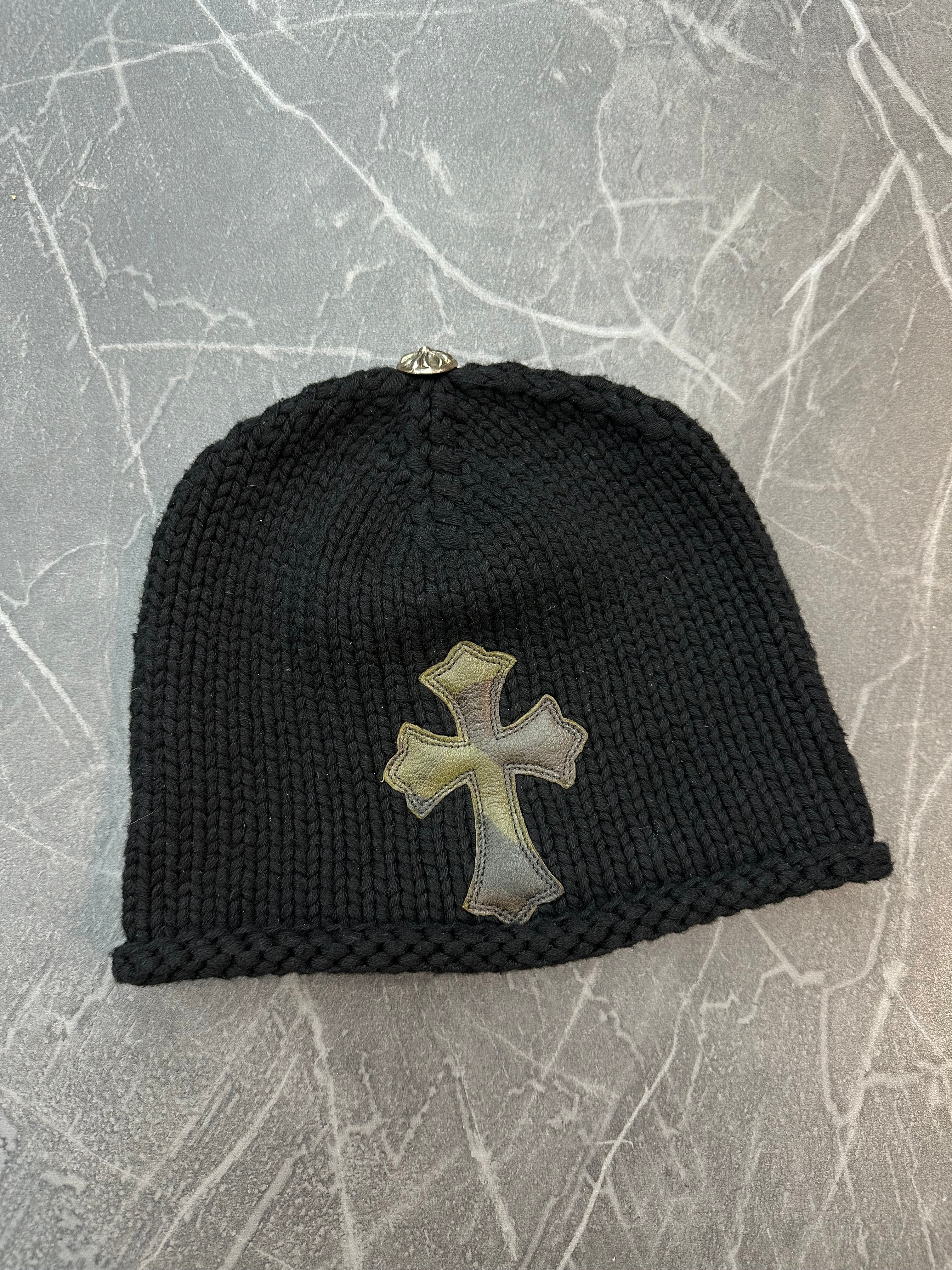Chrome Hearts Cross Patch Knit Beanie