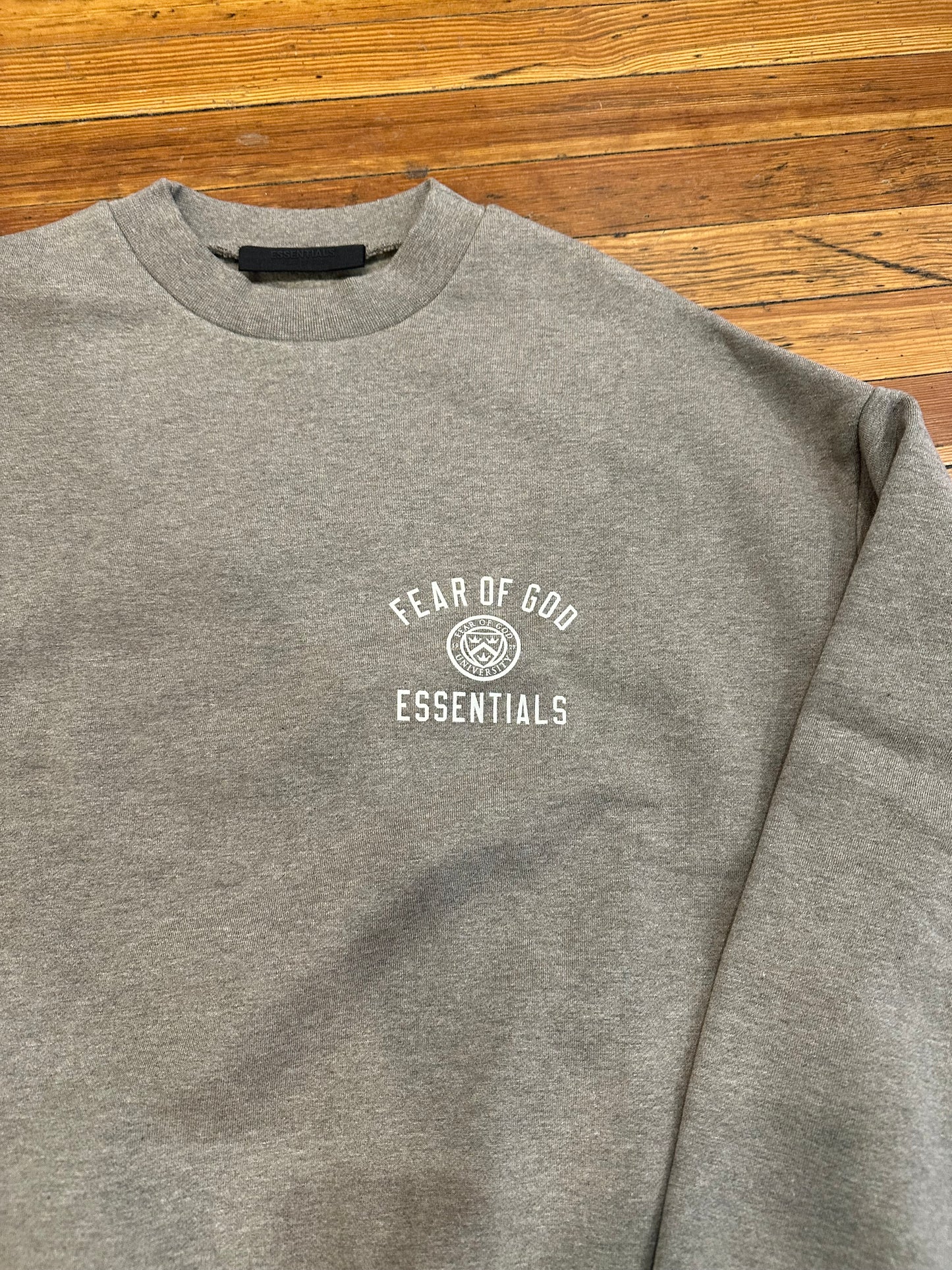 Essentials University Crewneck “Heather Grey”