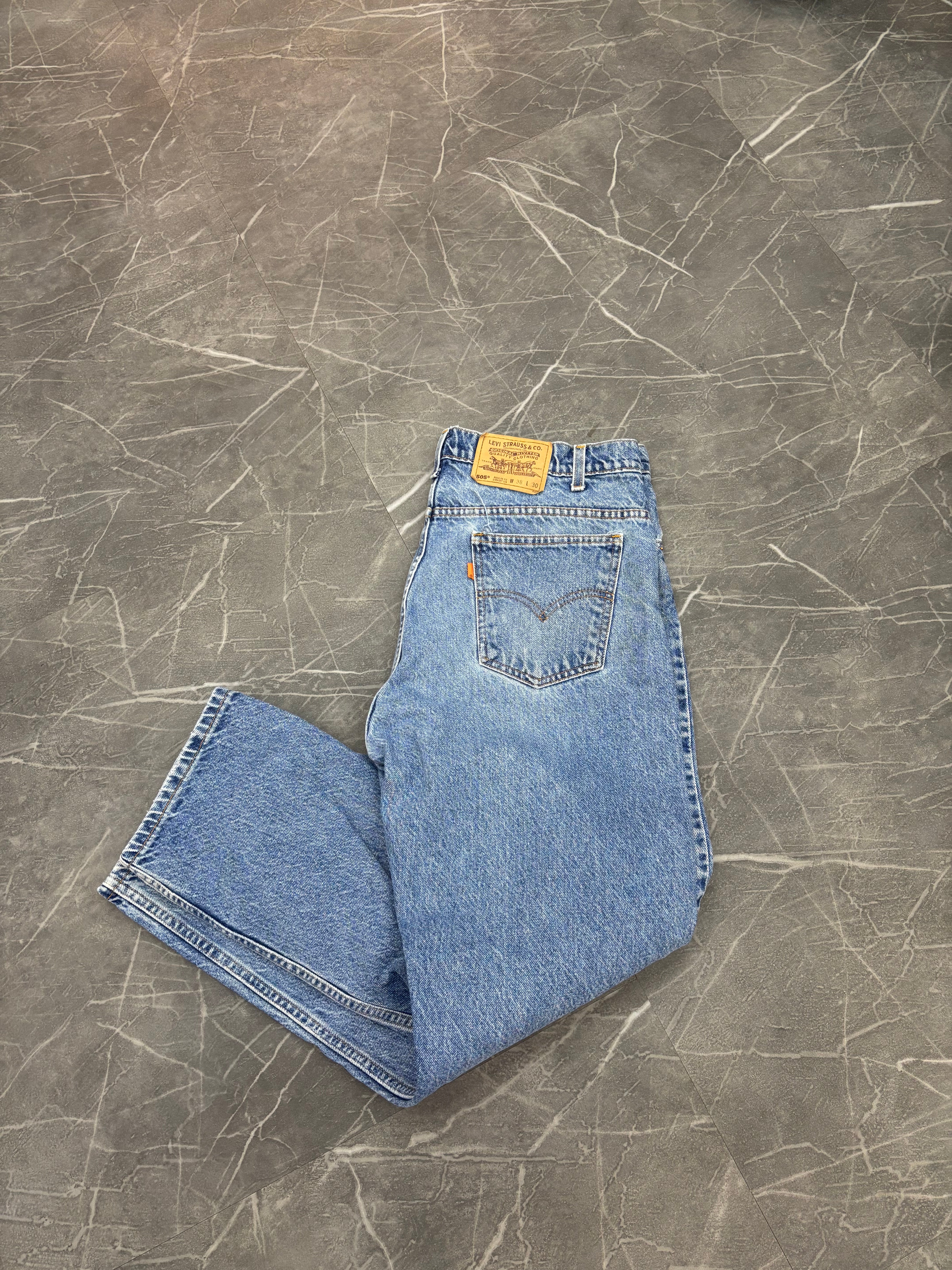 Orange Tab Levi’s 505 Straight Leg (38x30)