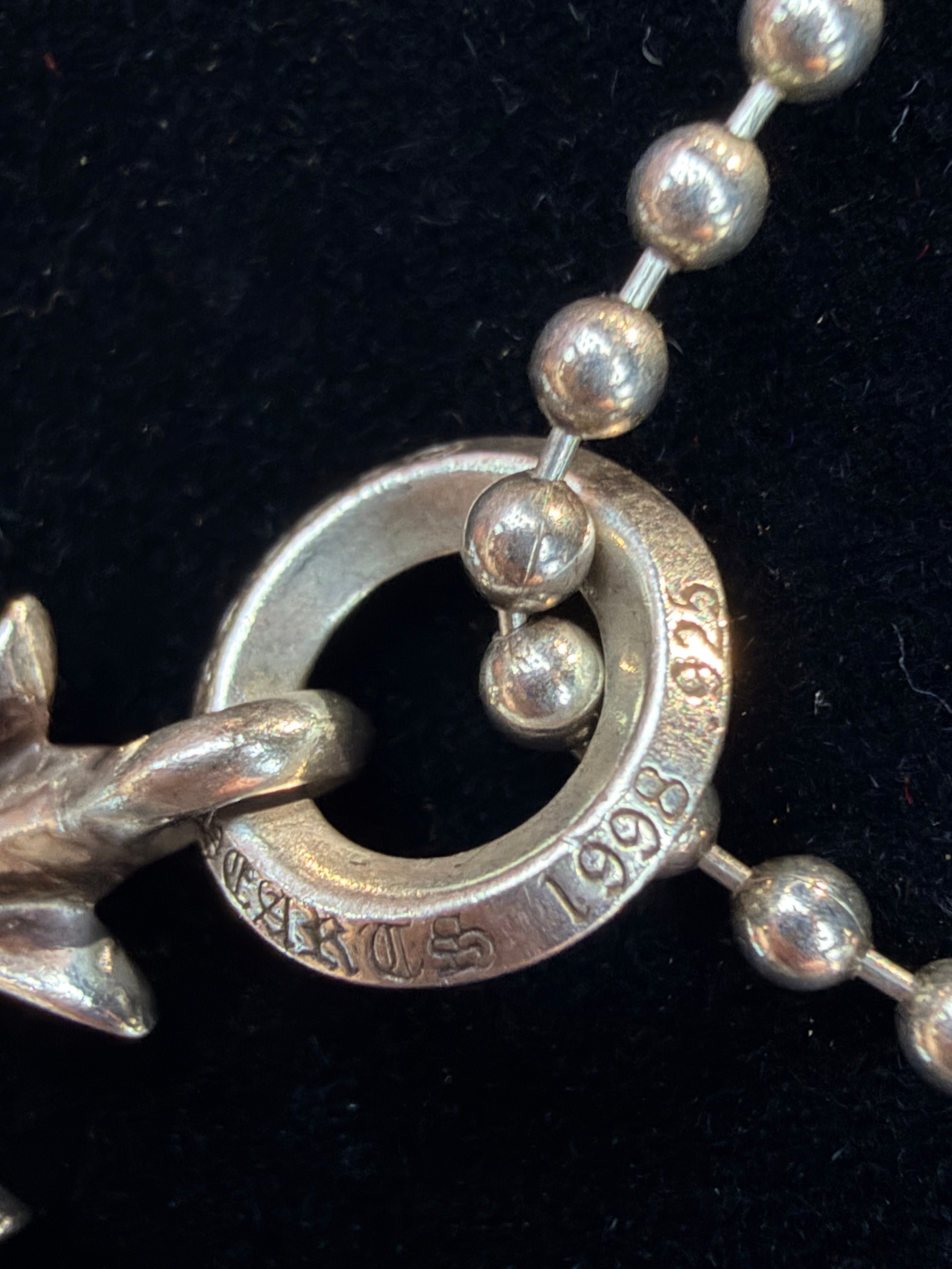 Chrome Hearts Tiny Cross Pendant & Ball Chain