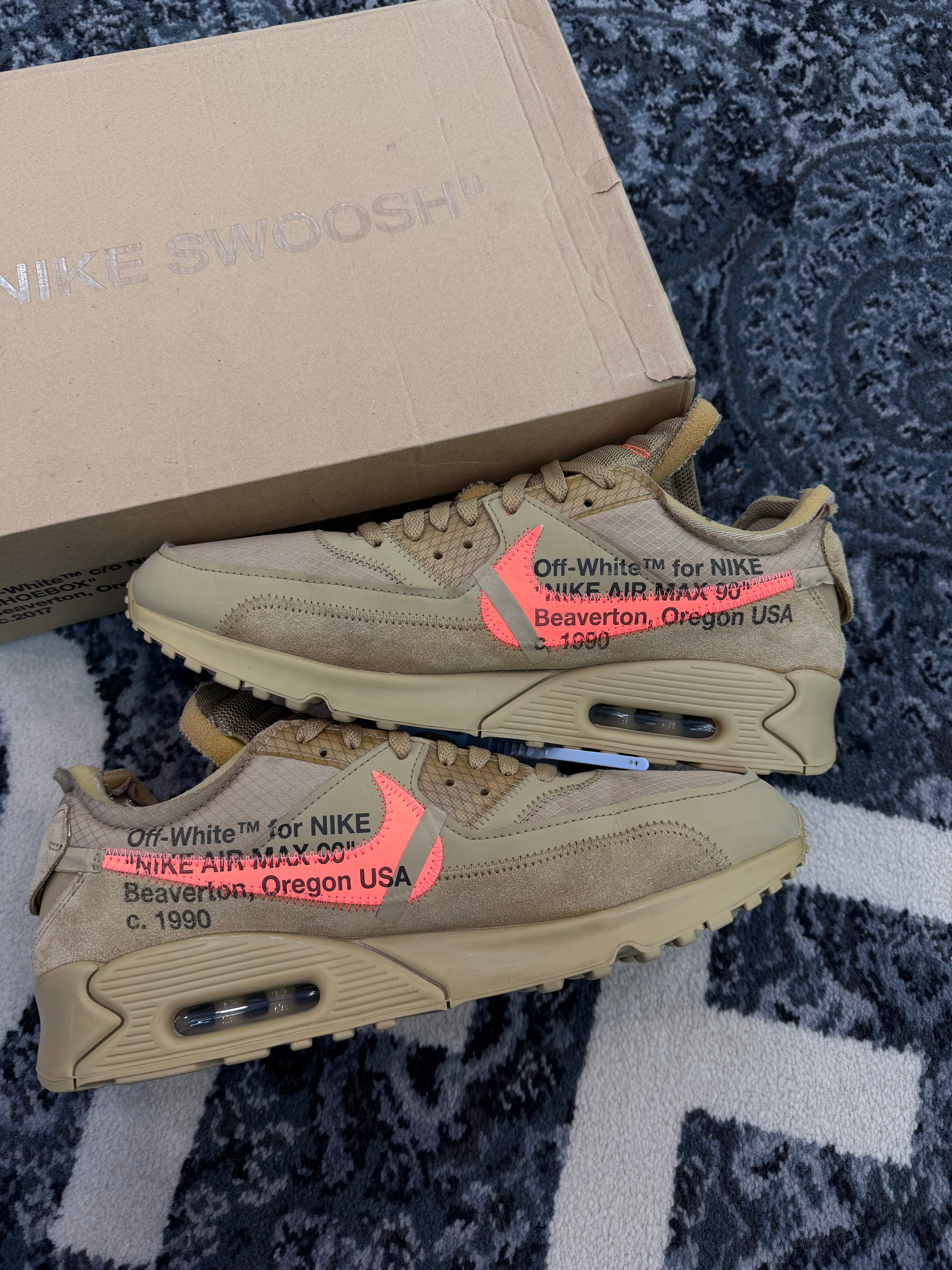 Nike Air Max 90 x Off White “Desert Ore”