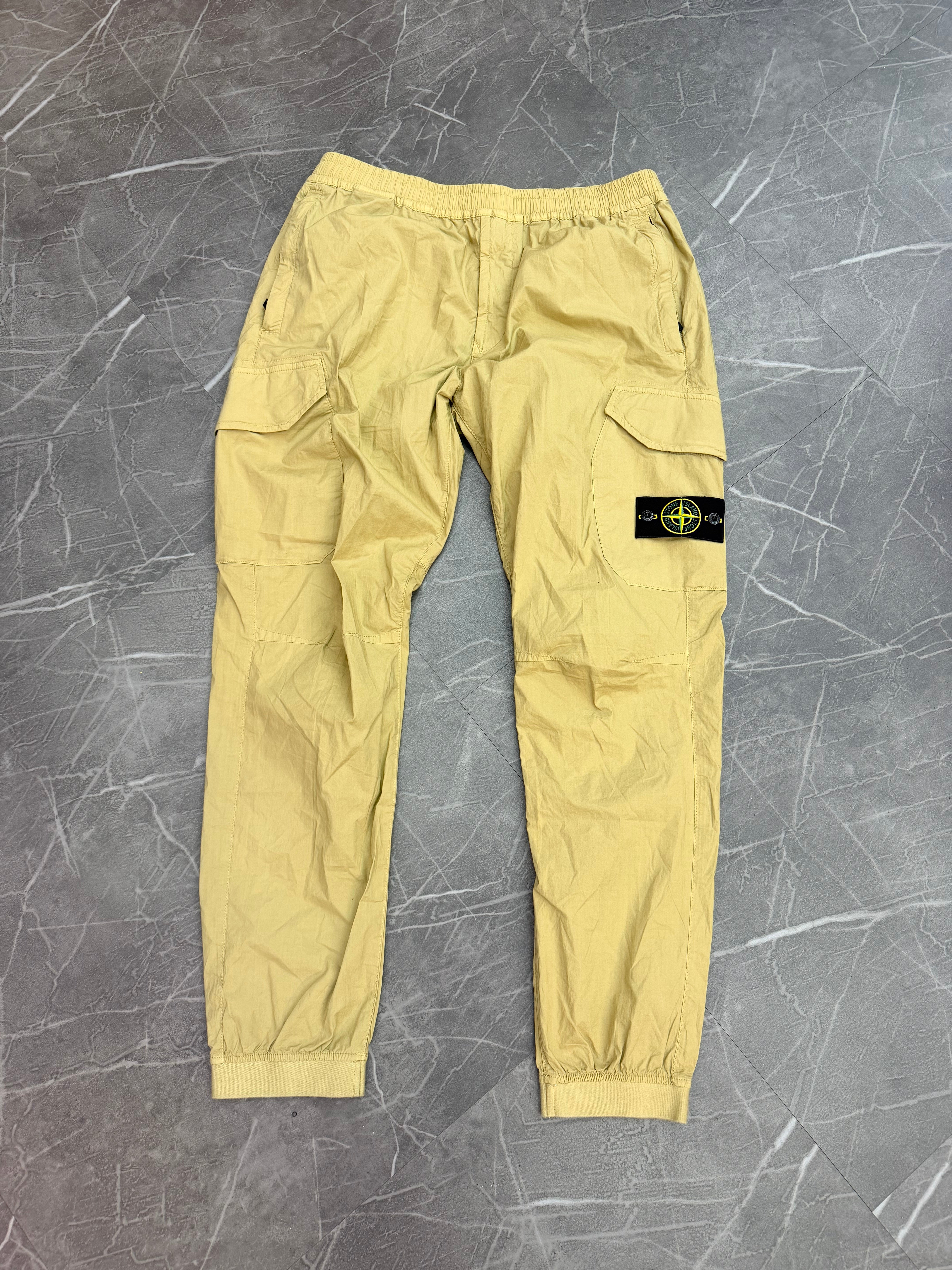 Stone Island Khaki Cargo Pants (34)