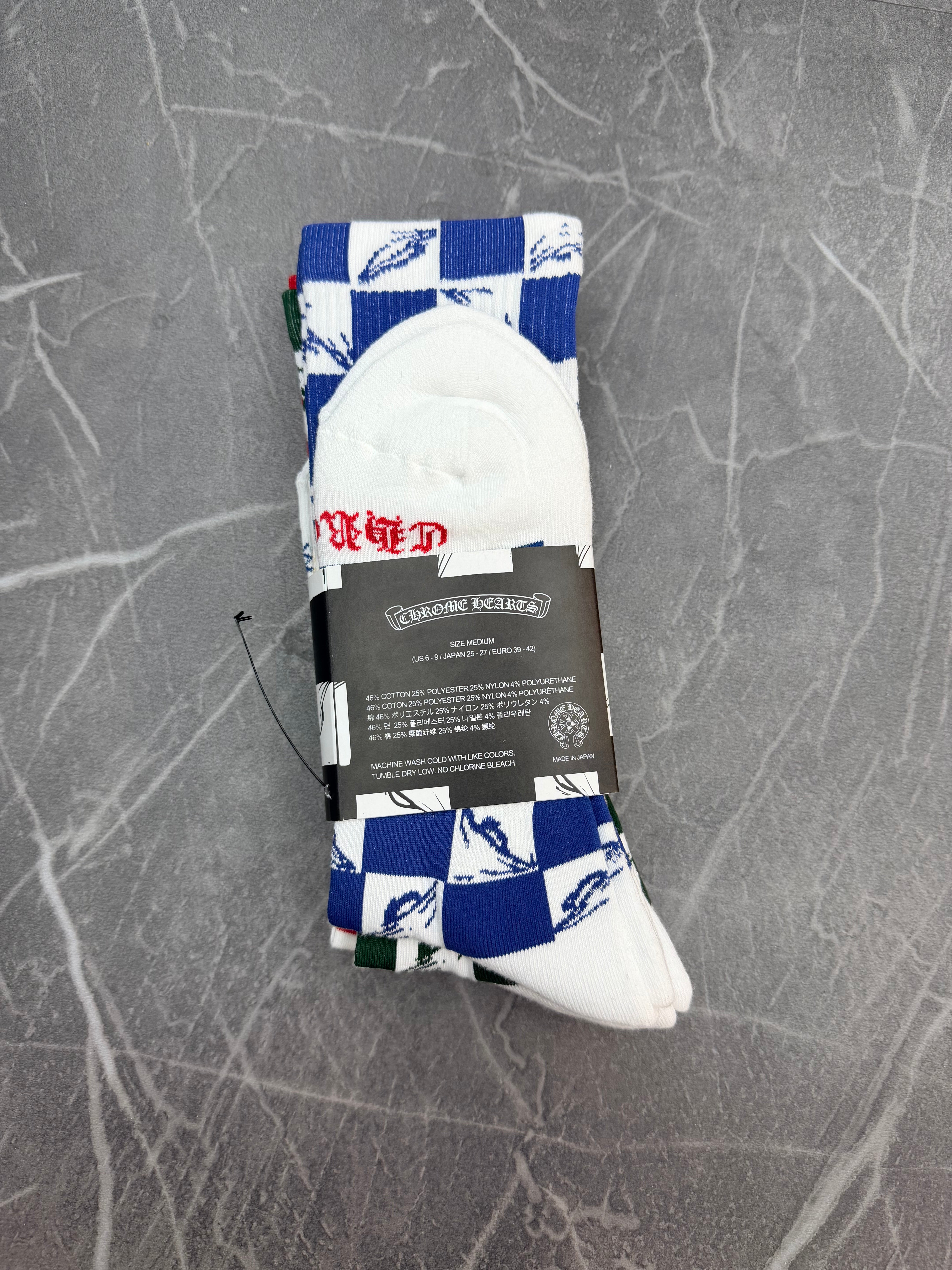 Chrome Hearts Socks 99 Eyes Matty Boy Checkered