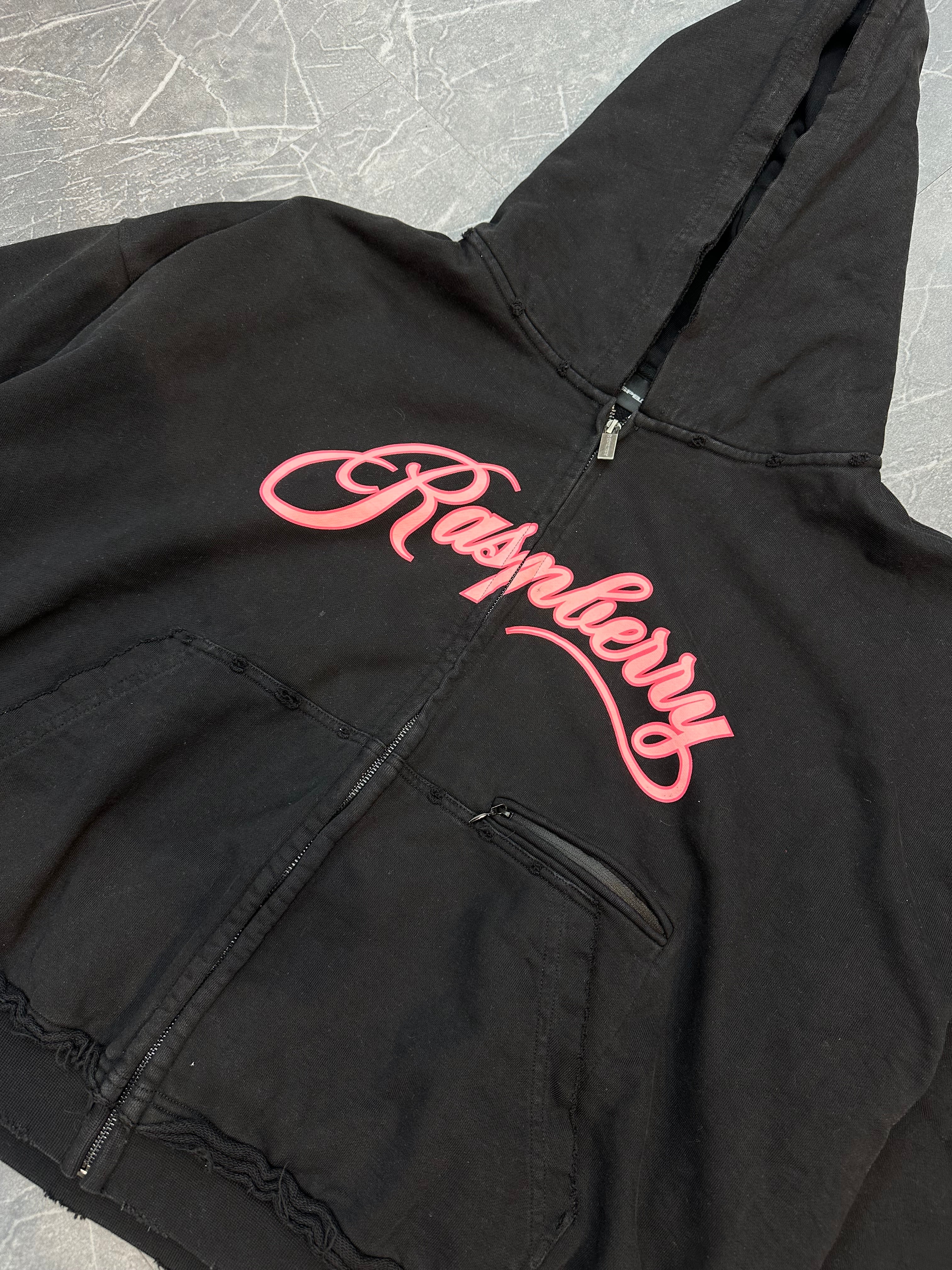 GV Gallery Raspberry Hills Script Pink Zip Up