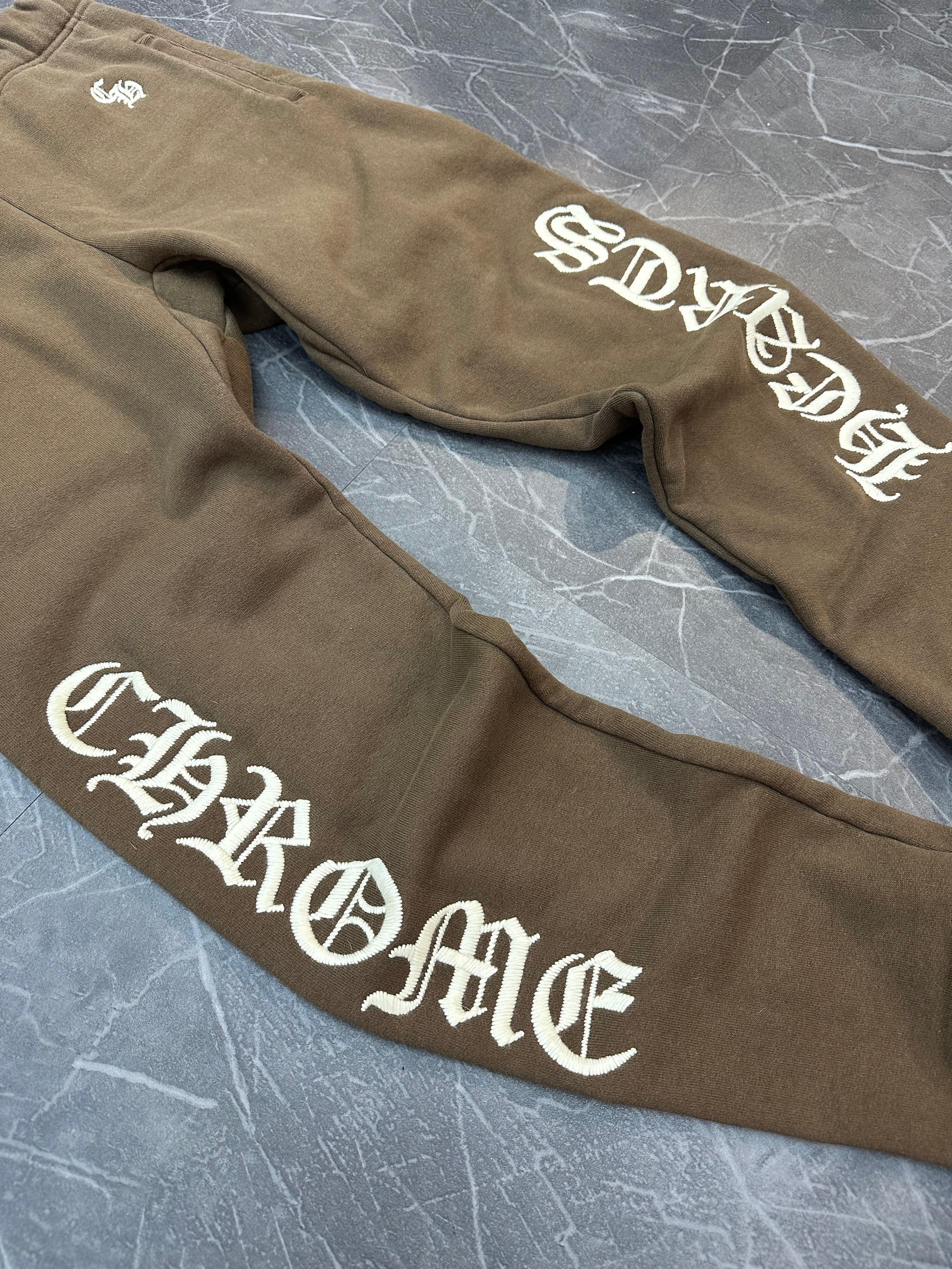Chrome Hearts Embroidered Sweatpants “Brown”