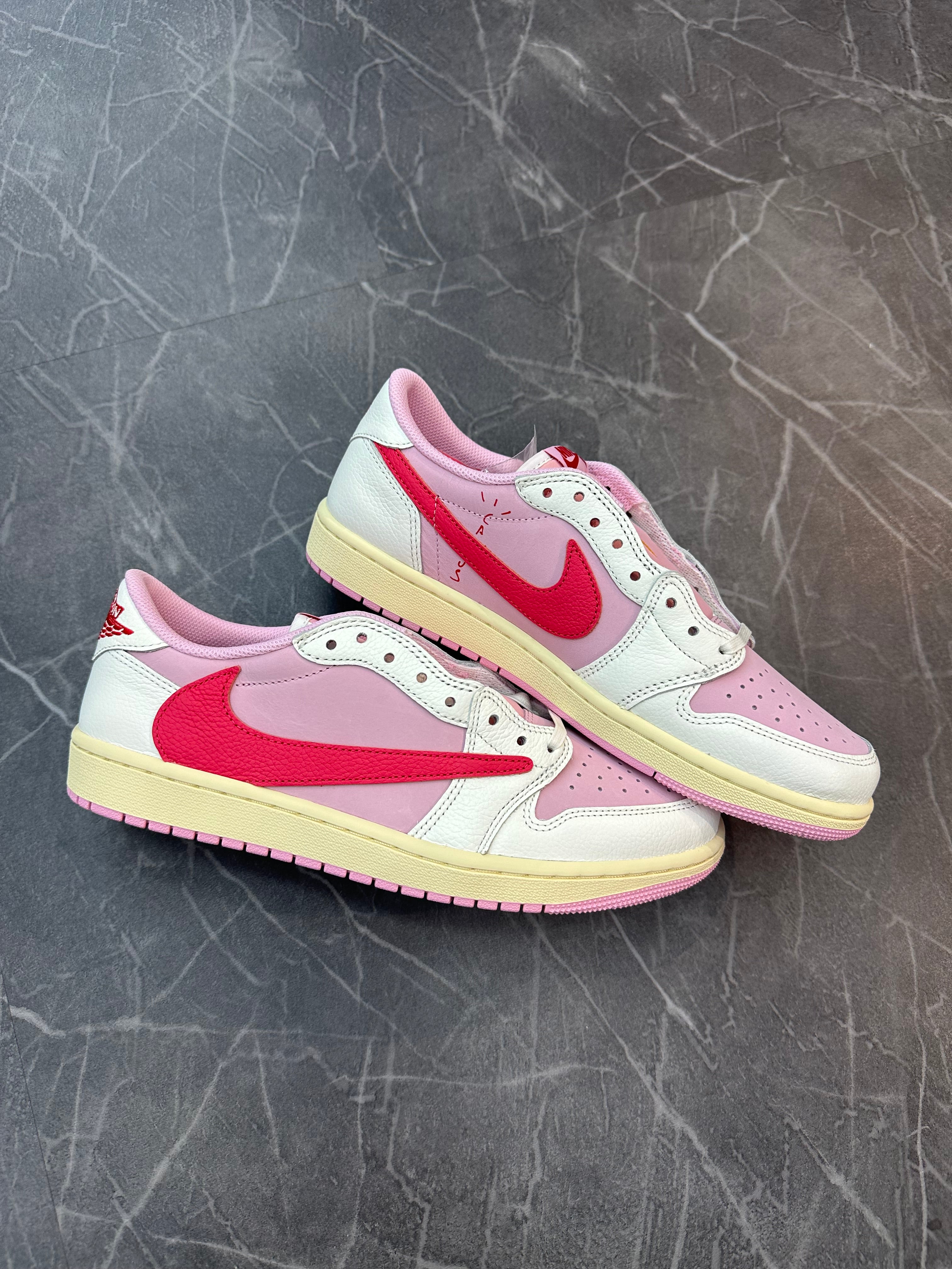 Travis Scott Jordan 1 Low “ Sail Tropical Pink”