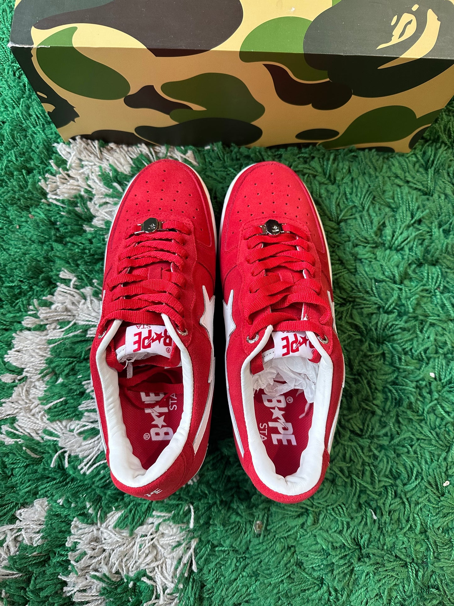 Bapesta Low “Red Suede”