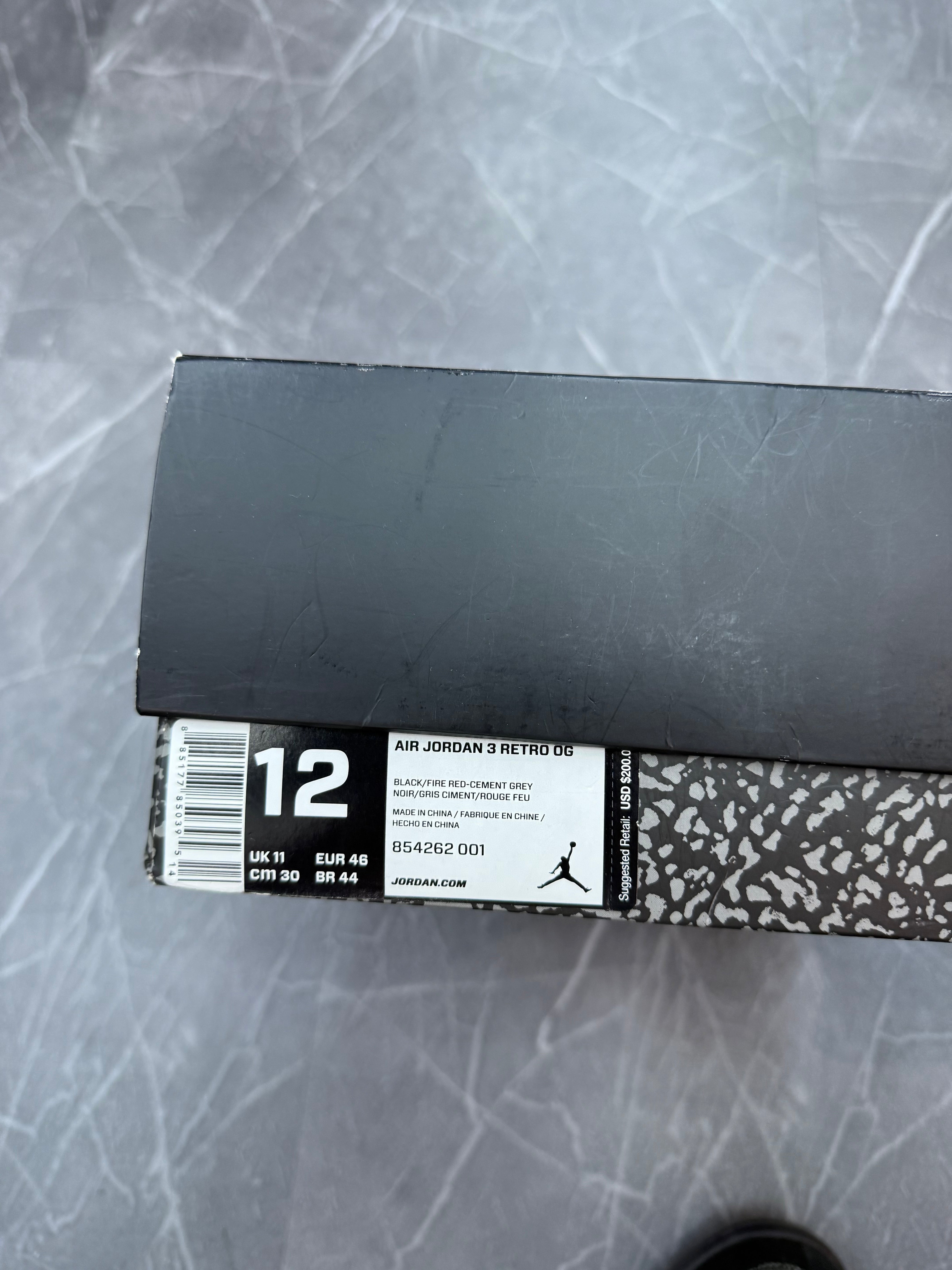 Jordan 3 “Black Cement” (2018)