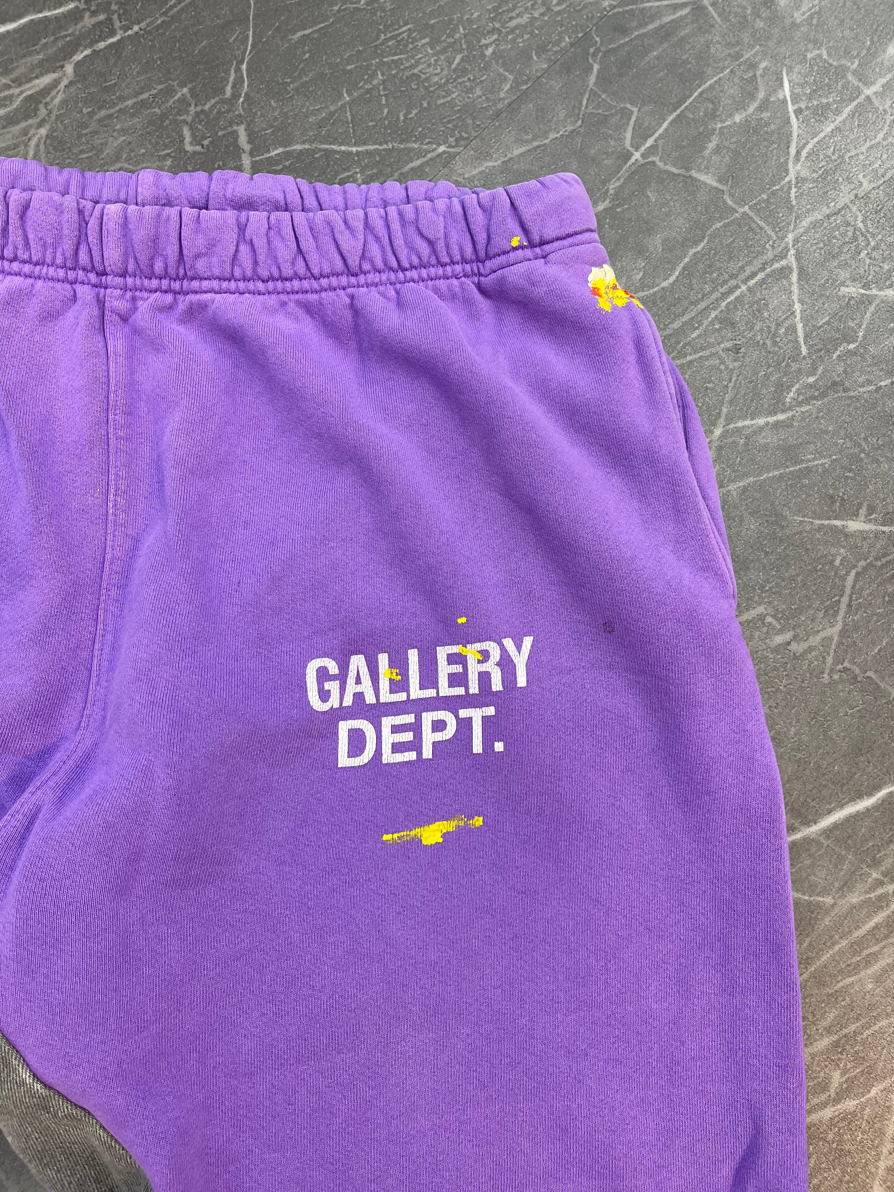 Gallery Dept Painted Flare Sweatpants Purple