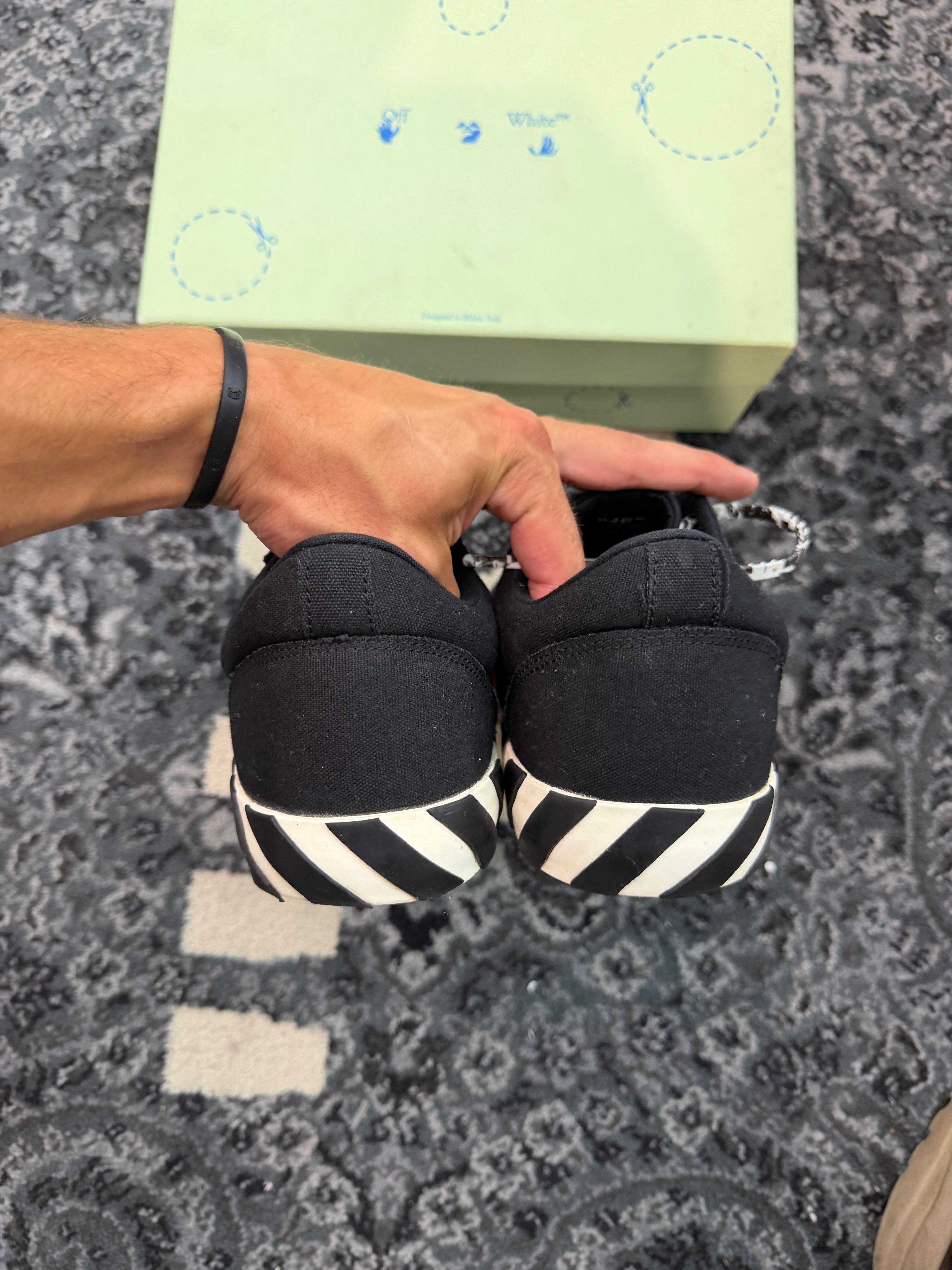 Off White Vulcanized Low “Black White”