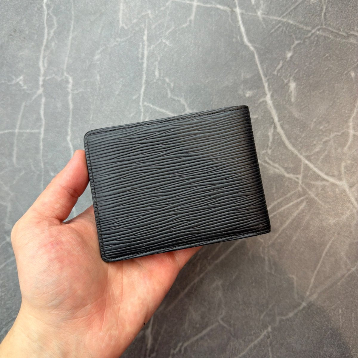 Louis Vuitton Epi Leather Wallet Black - Image 3