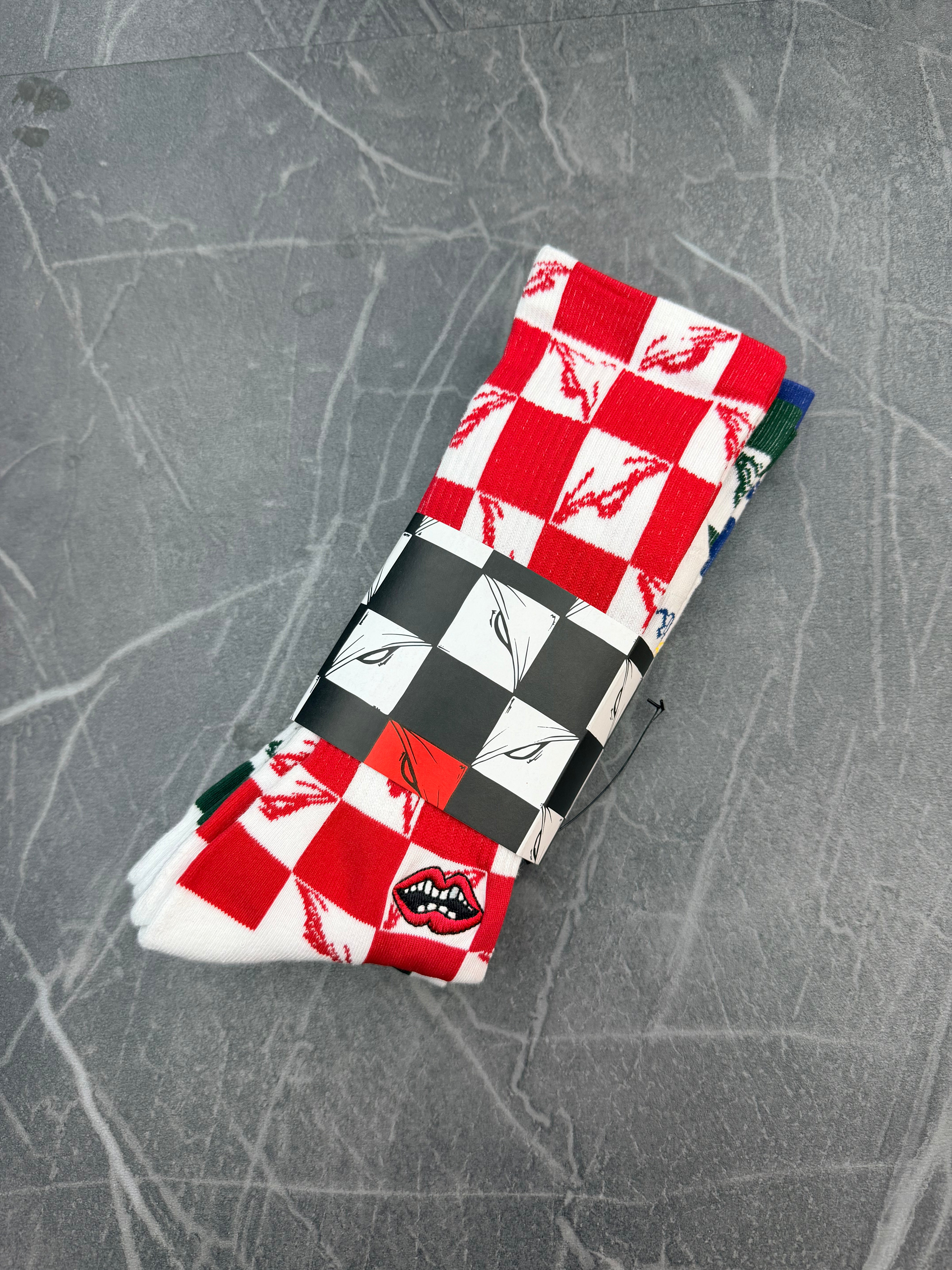 Chrome Hearts Socks 99 Eyes Matty Boy Checkered