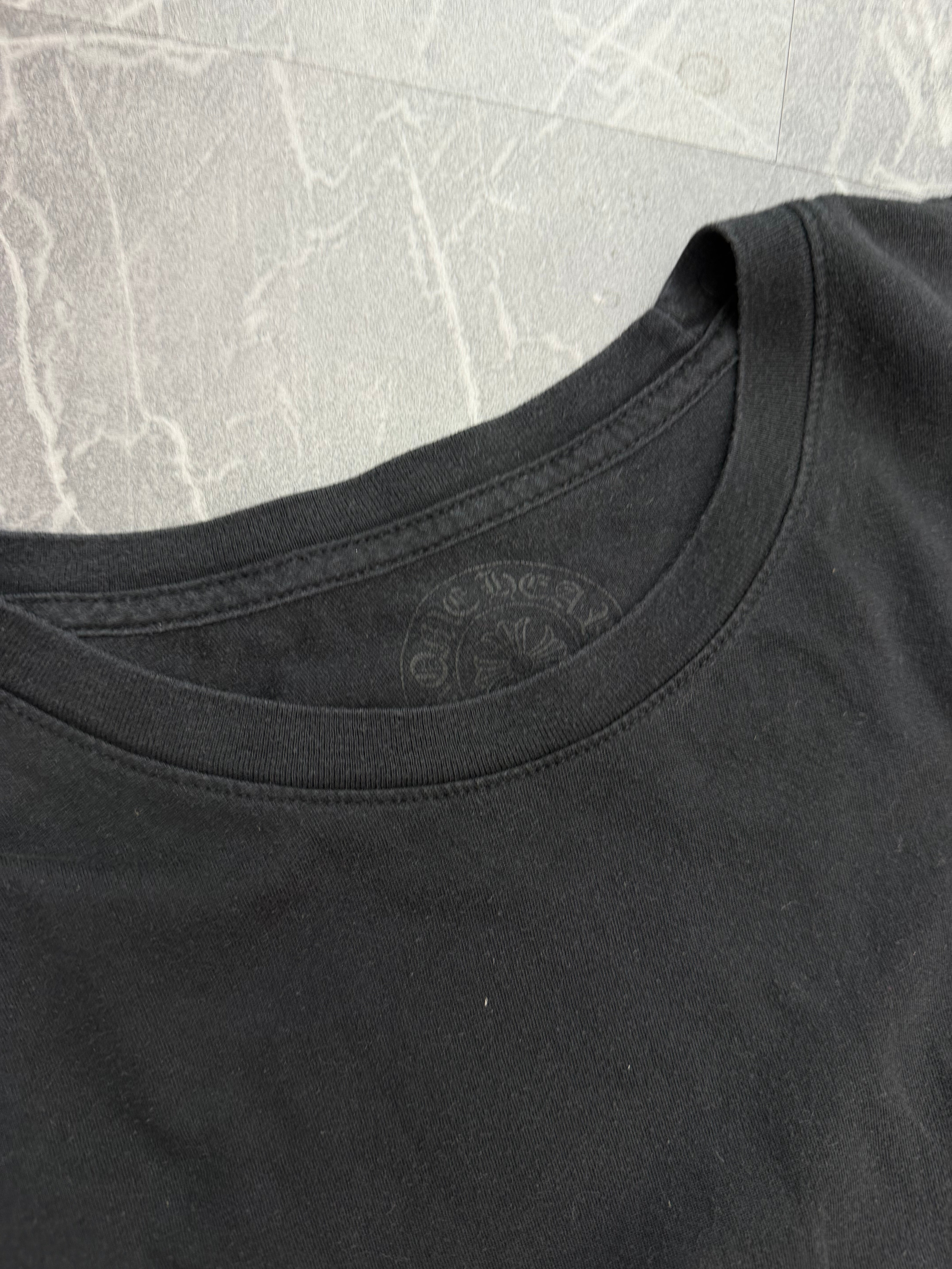 Chrome Hearts Floral Sleeve Gradient Long Sleeve Shirt Black